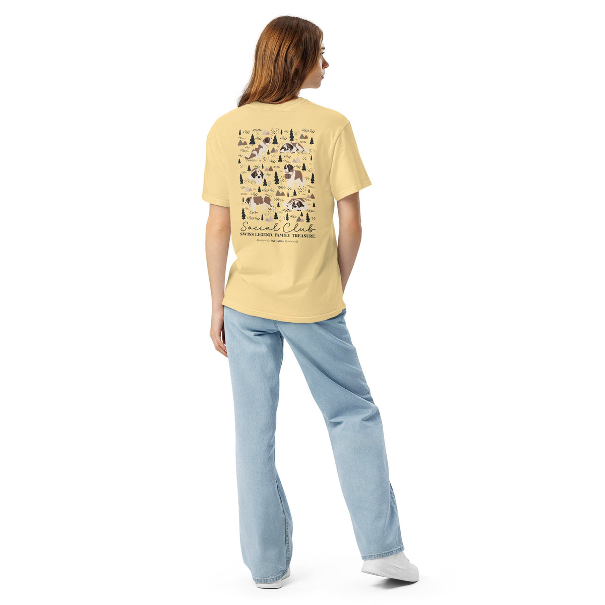 Saint Bernard Social Club Back T-Shirt - Lights - Lucy + Norman