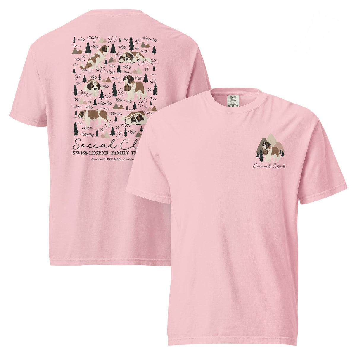 Saint Bernard Social Club Back T-Shirt - Lights - Lucy + Norman