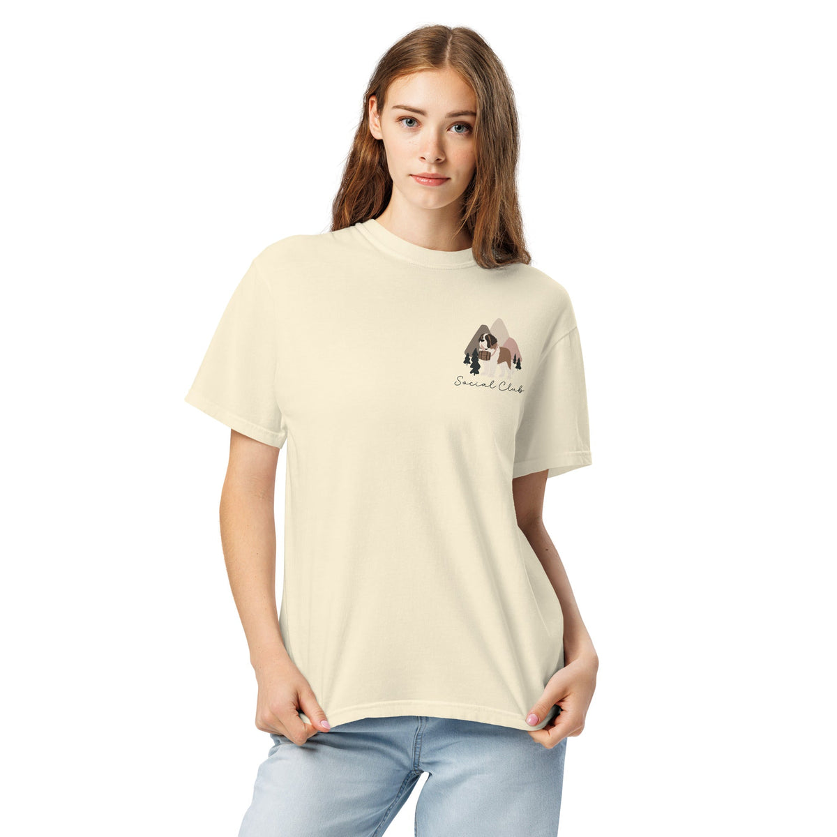 Saint Bernard Social Club Back T-Shirt - Lights - Lucy + Norman