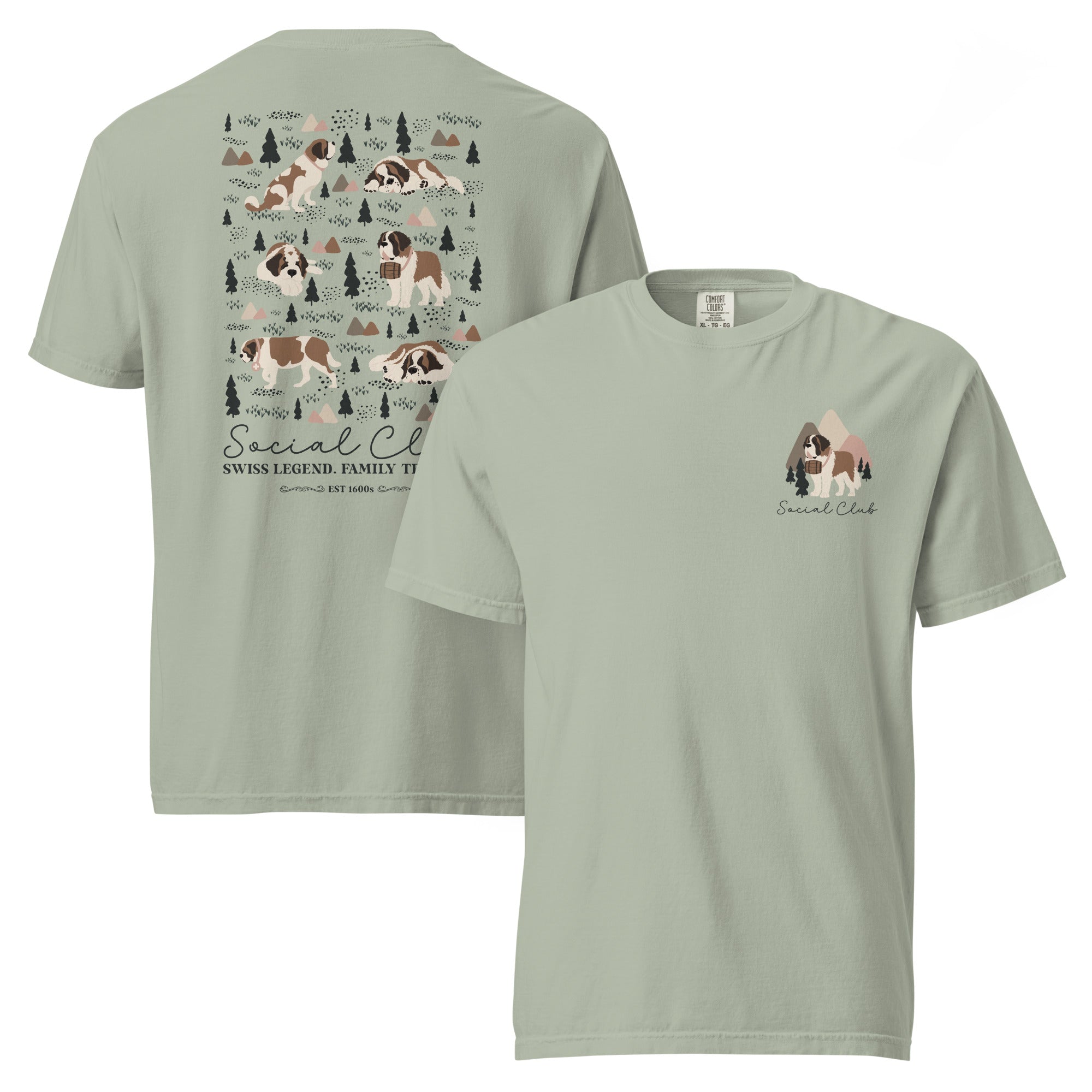 Saint Bernard Social Club Back T-Shirt - Lights