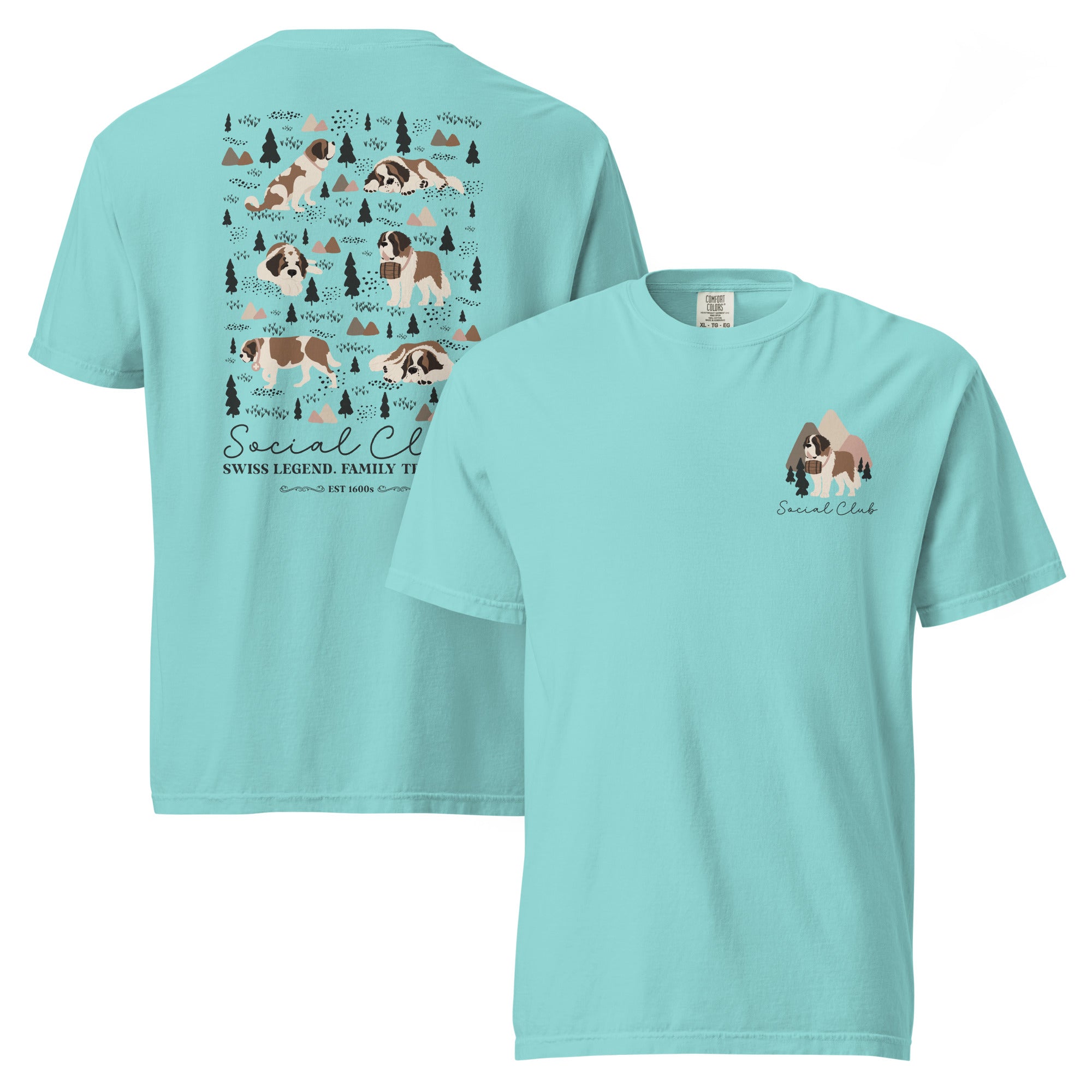 Saint Bernard Social Club Back T-Shirt - Lights
