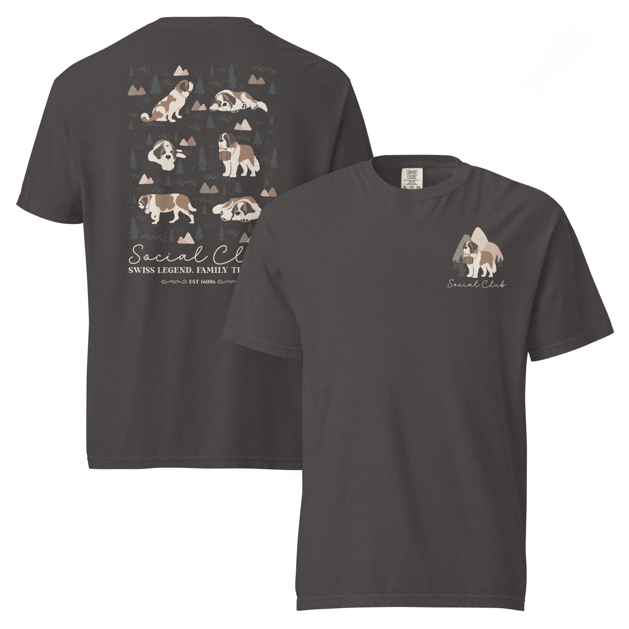 Saint Bernard Social Club Back T-Shirt - Darks