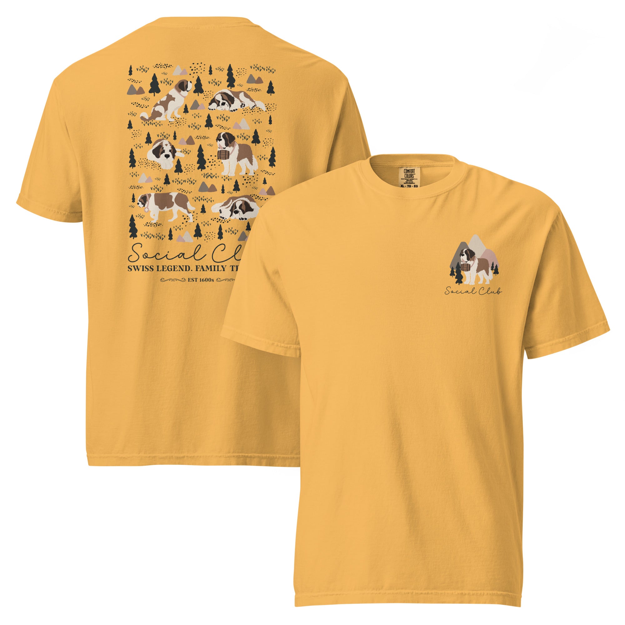 Saint Bernard Social Club Back T-Shirt - Lights