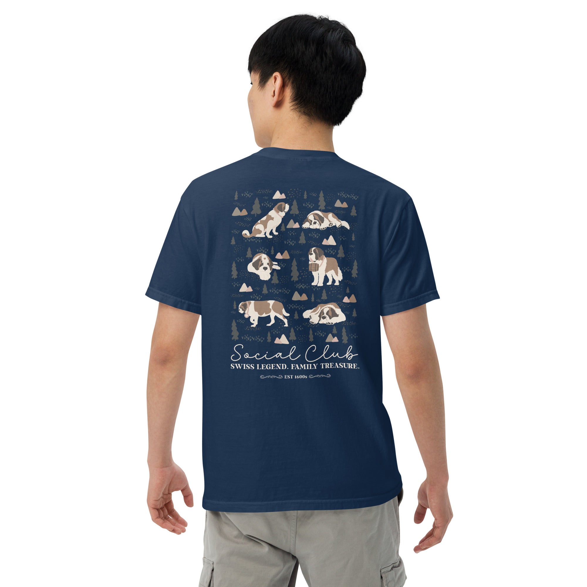 Saint Bernard Social Club Back T-Shirt - Darks
