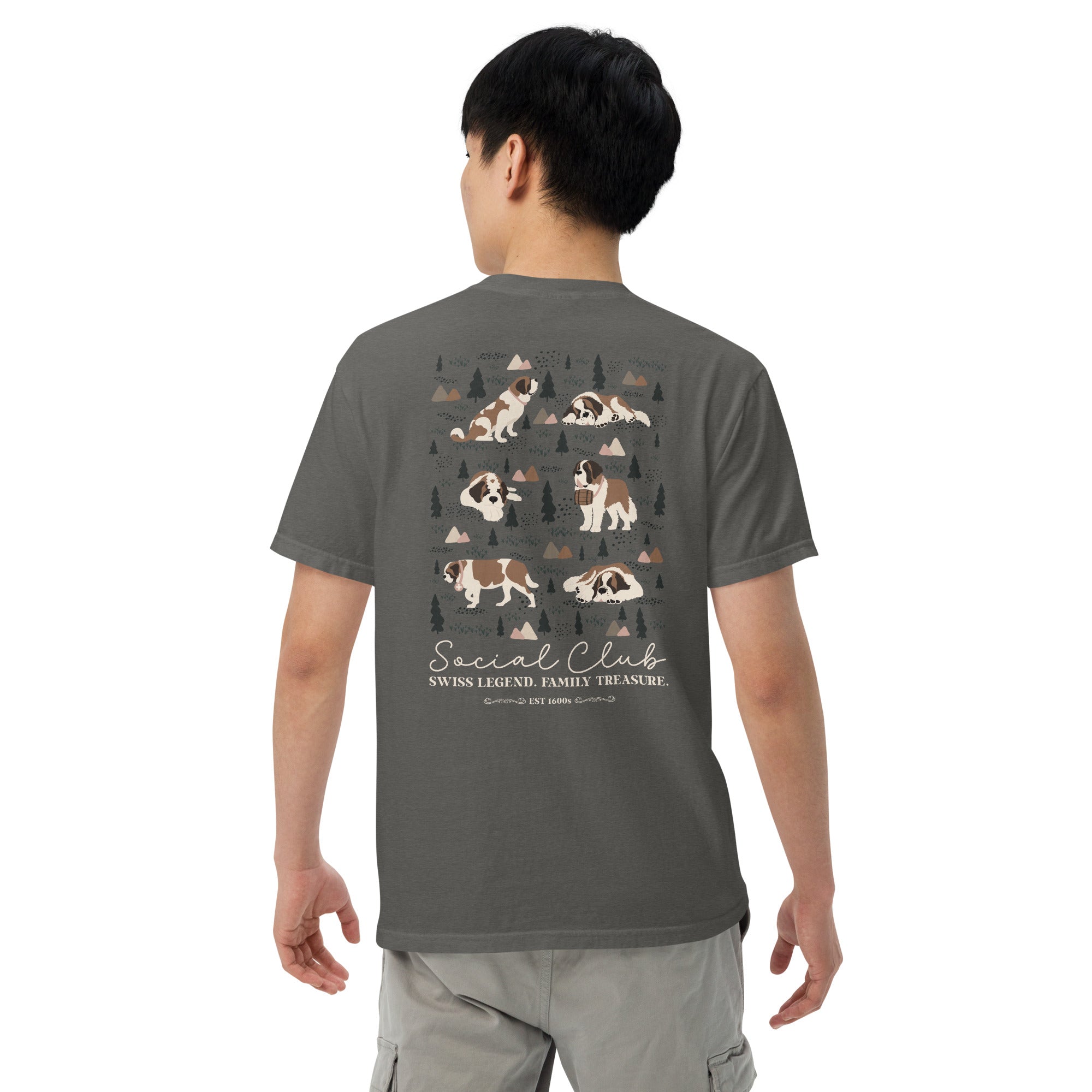 Saint Bernard Social Club Back T-Shirt - Darks