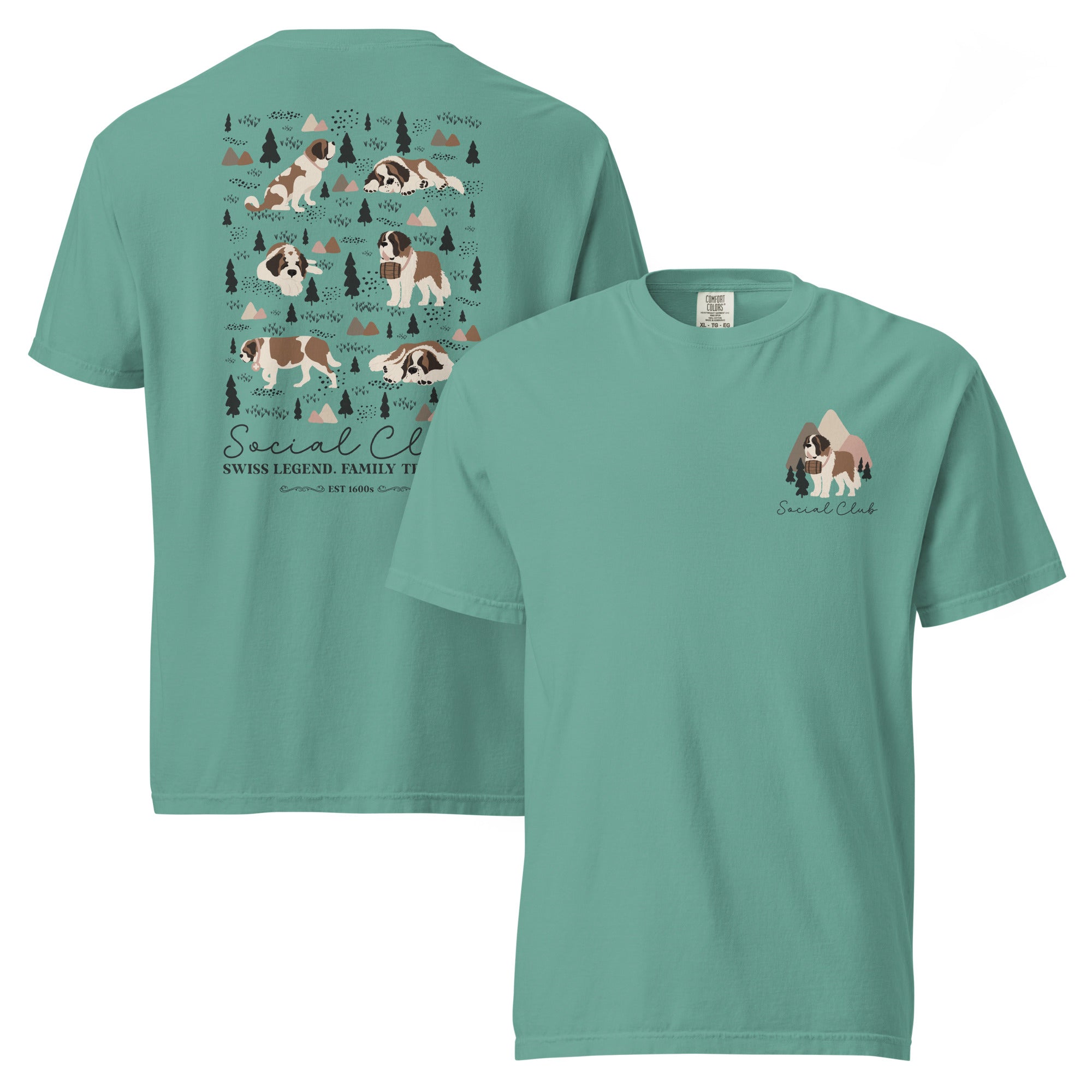 Saint Bernard Social Club Back T-Shirt - Lights