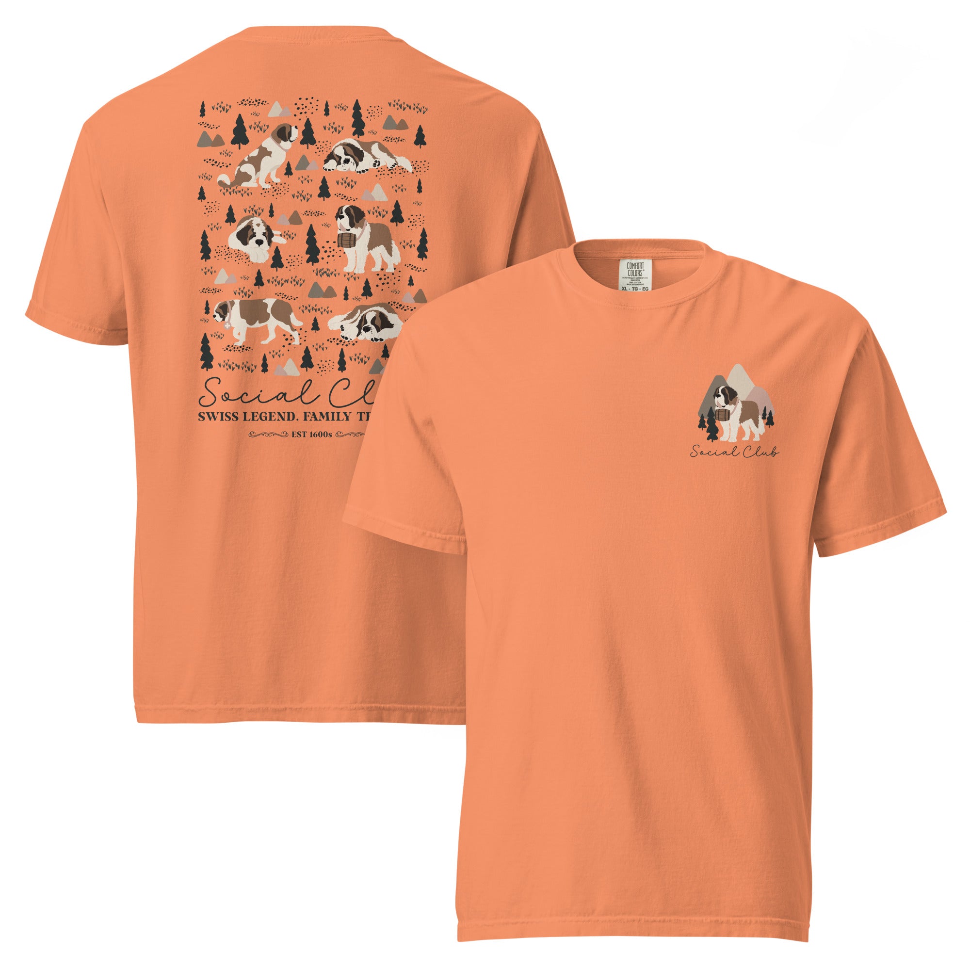 Saint Bernard Social Club Back T-Shirt - Lights