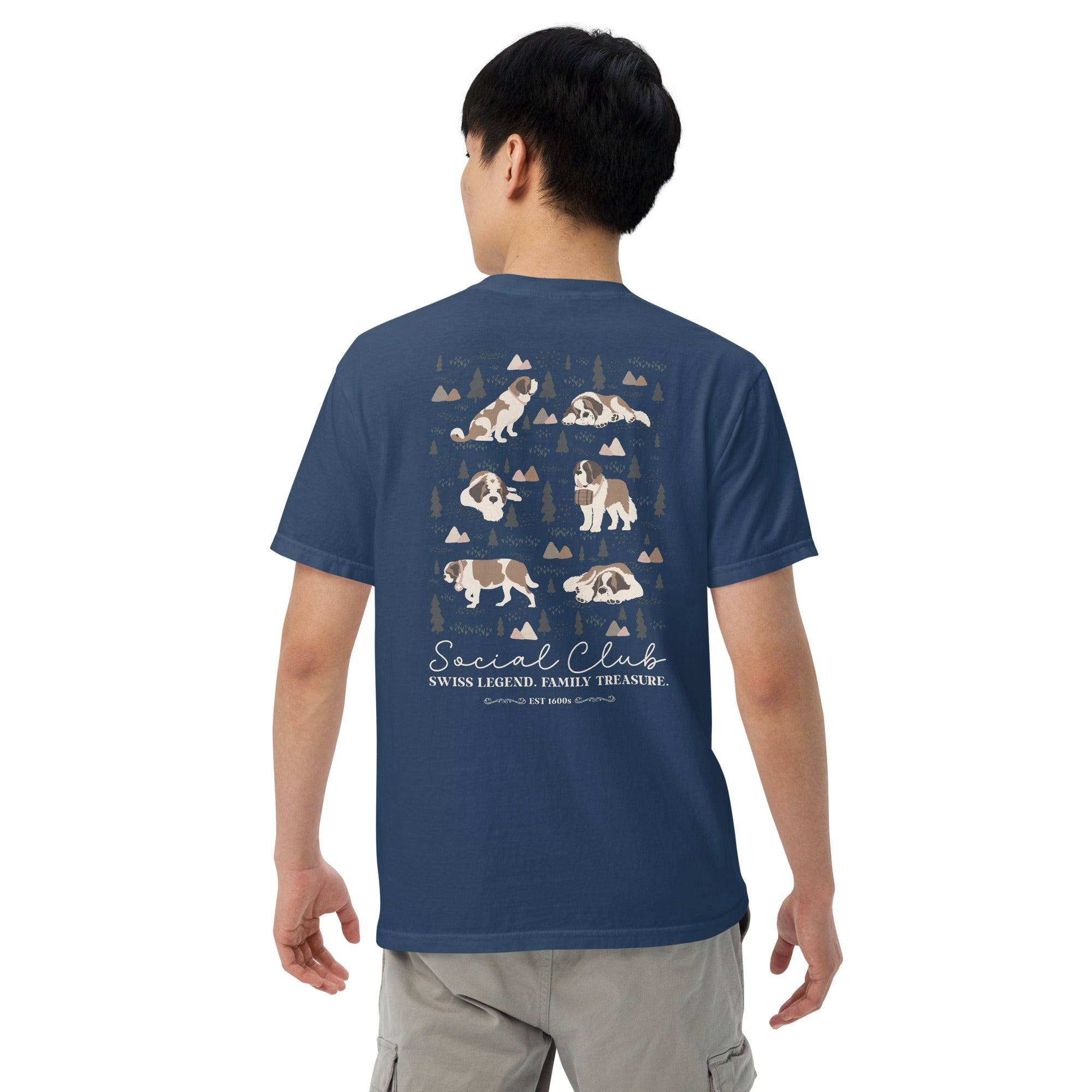 Saint Bernard Social Club Back T-Shirt - Darks