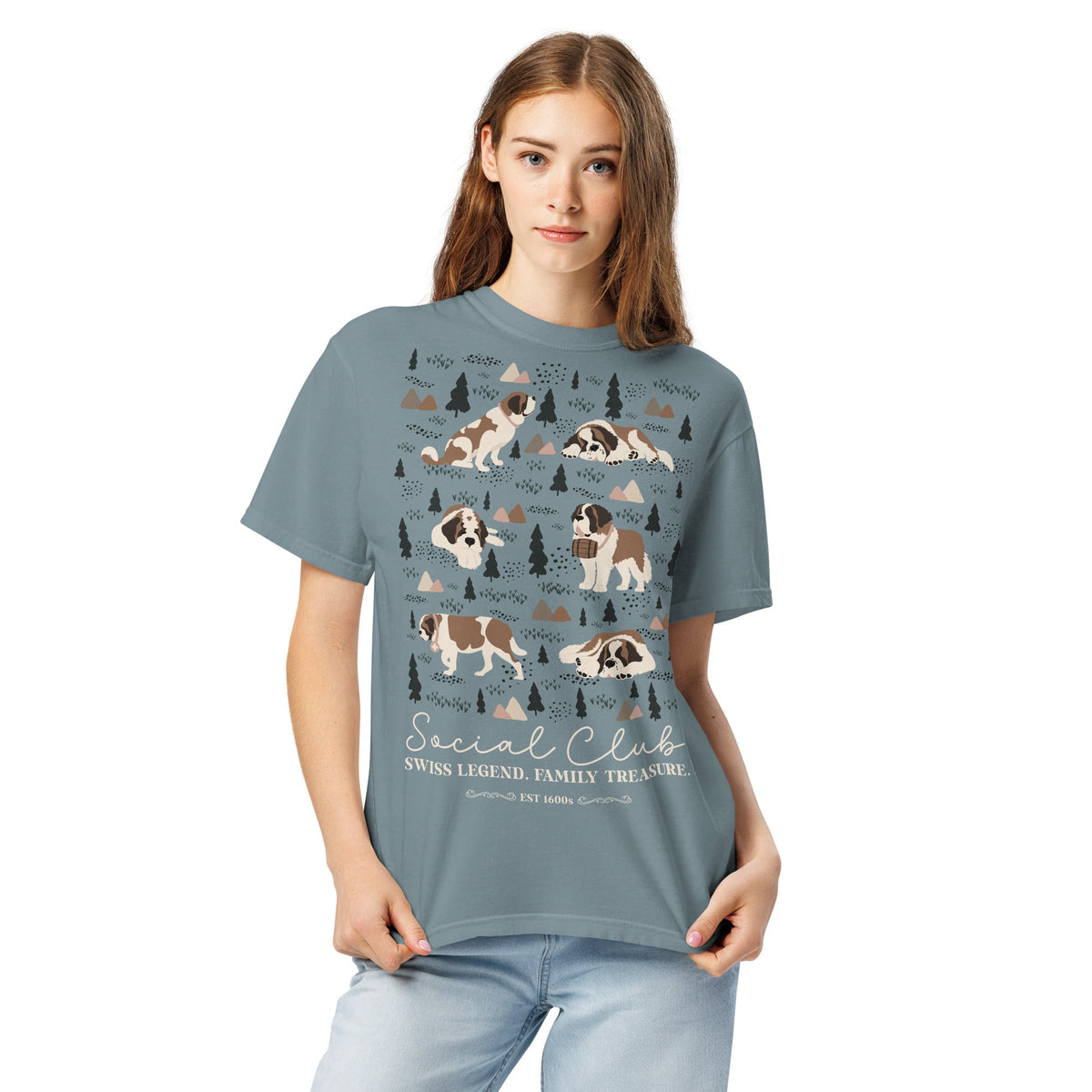 Saint Bernard Social Club T-Shirt - Lucy + Norman