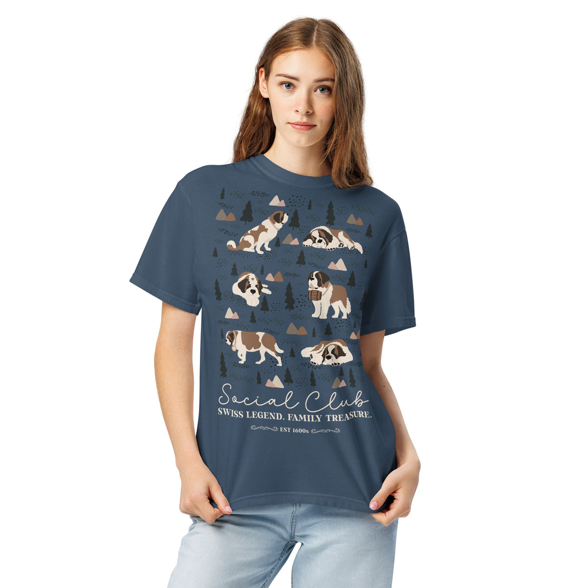 Saint Bernard Social Club T-shirt - Darks - Lucy + Norman