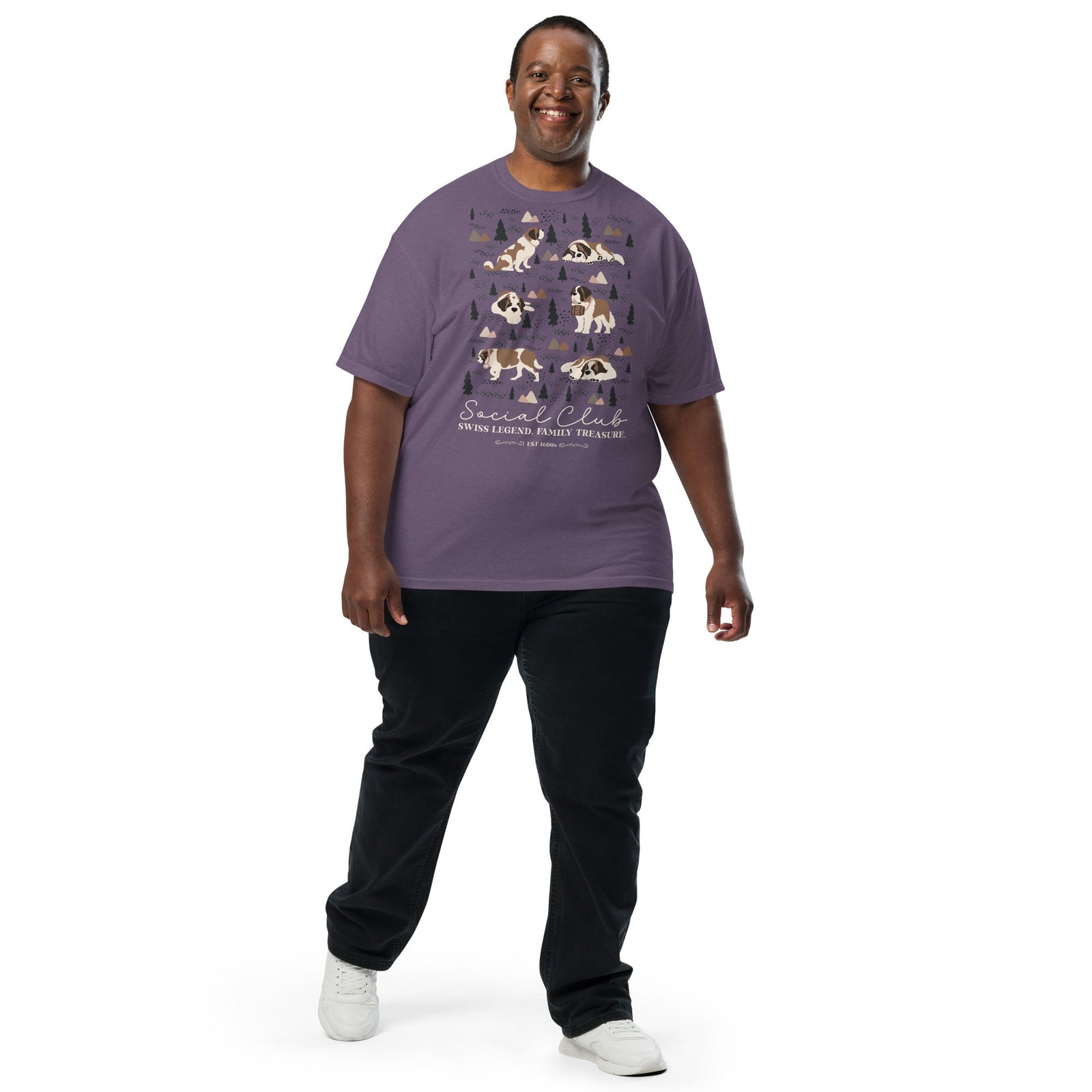 Saint Bernard Social Club T-shirt - Darks - Lucy + Norman