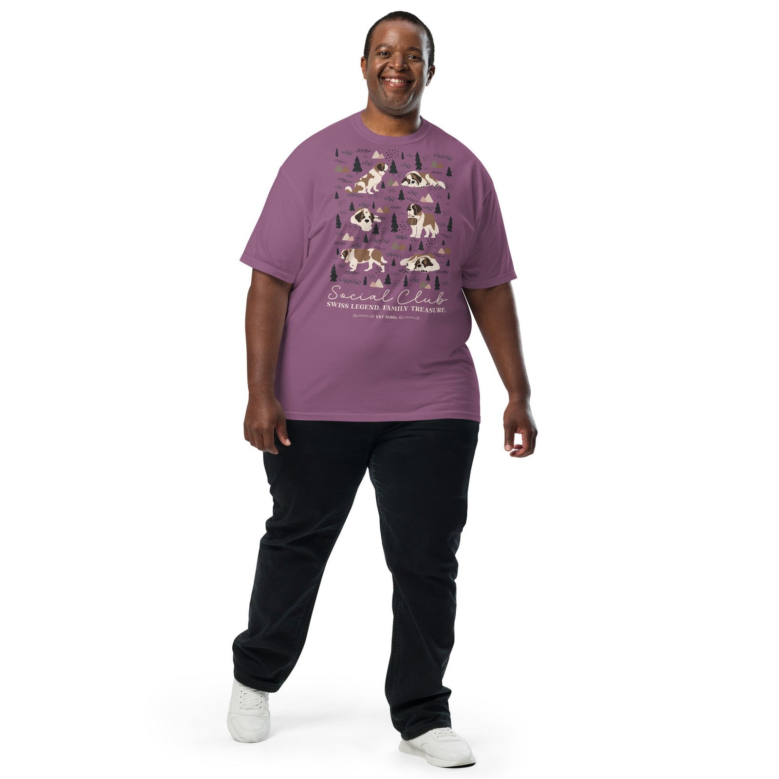 Saint Bernard Social Club T-shirt - Darks - Lucy + Norman