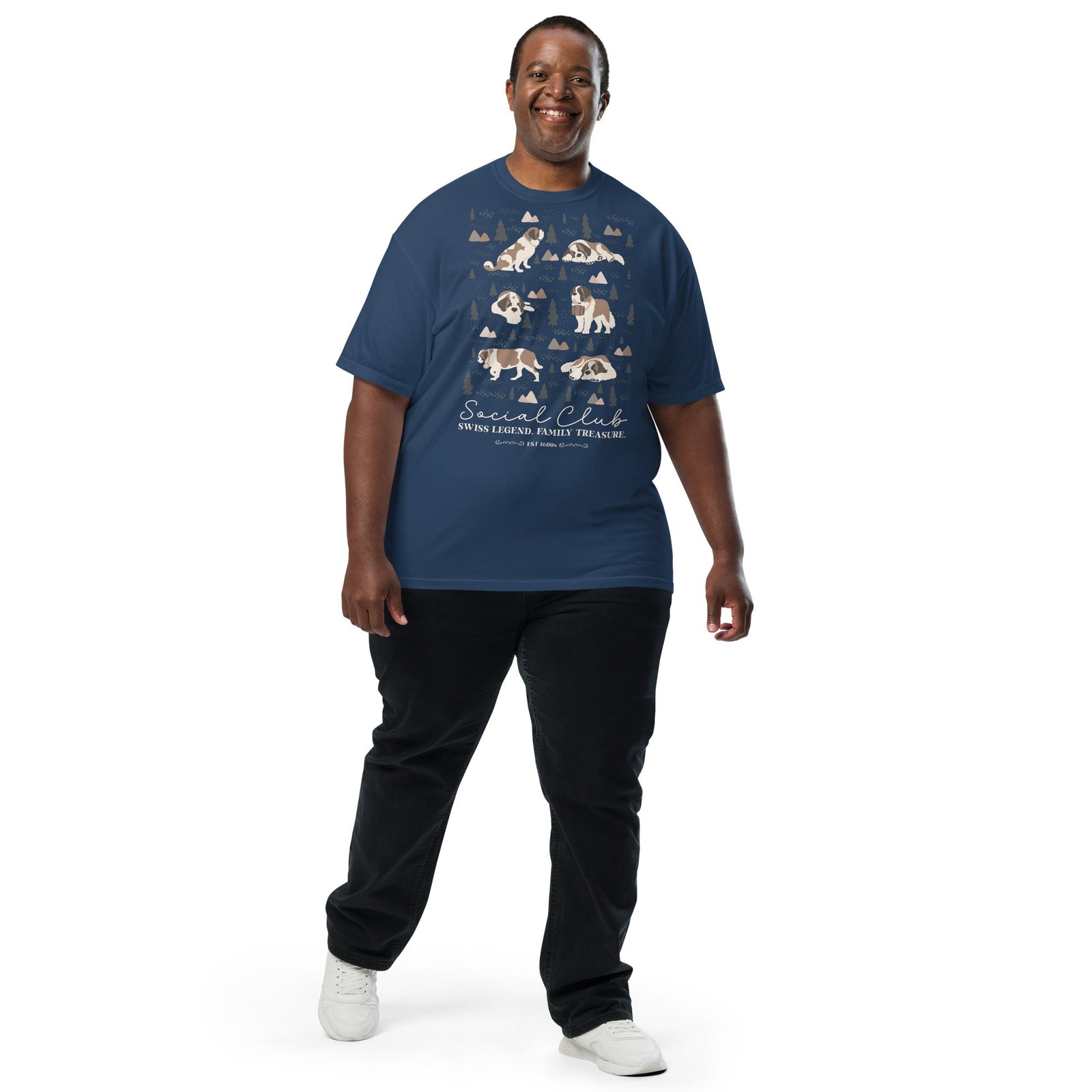 Saint Bernard Social Club T-shirt - Darks - Lucy + Norman