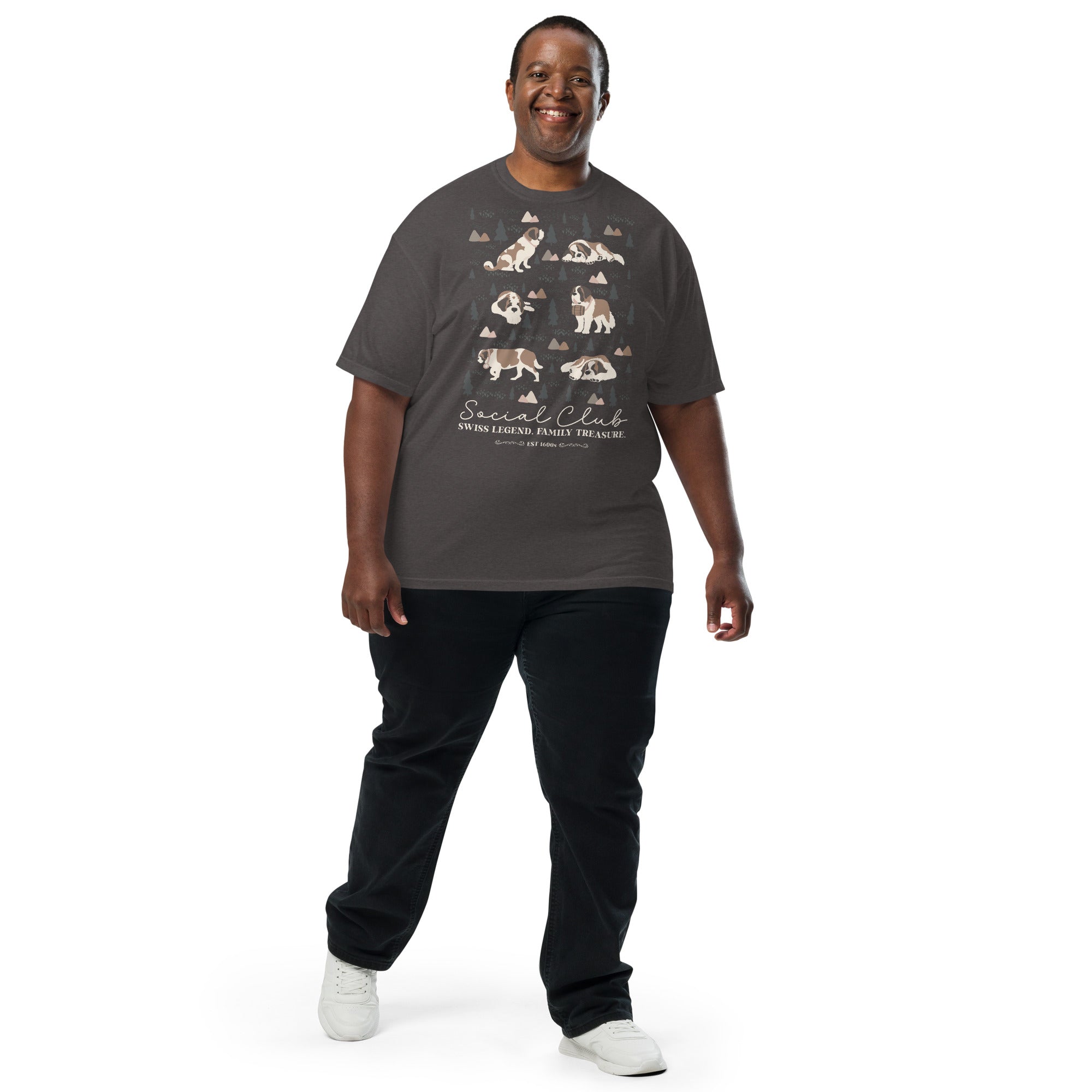 Saint Bernard Social Club T-shirt - Darks - Lucy + Norman