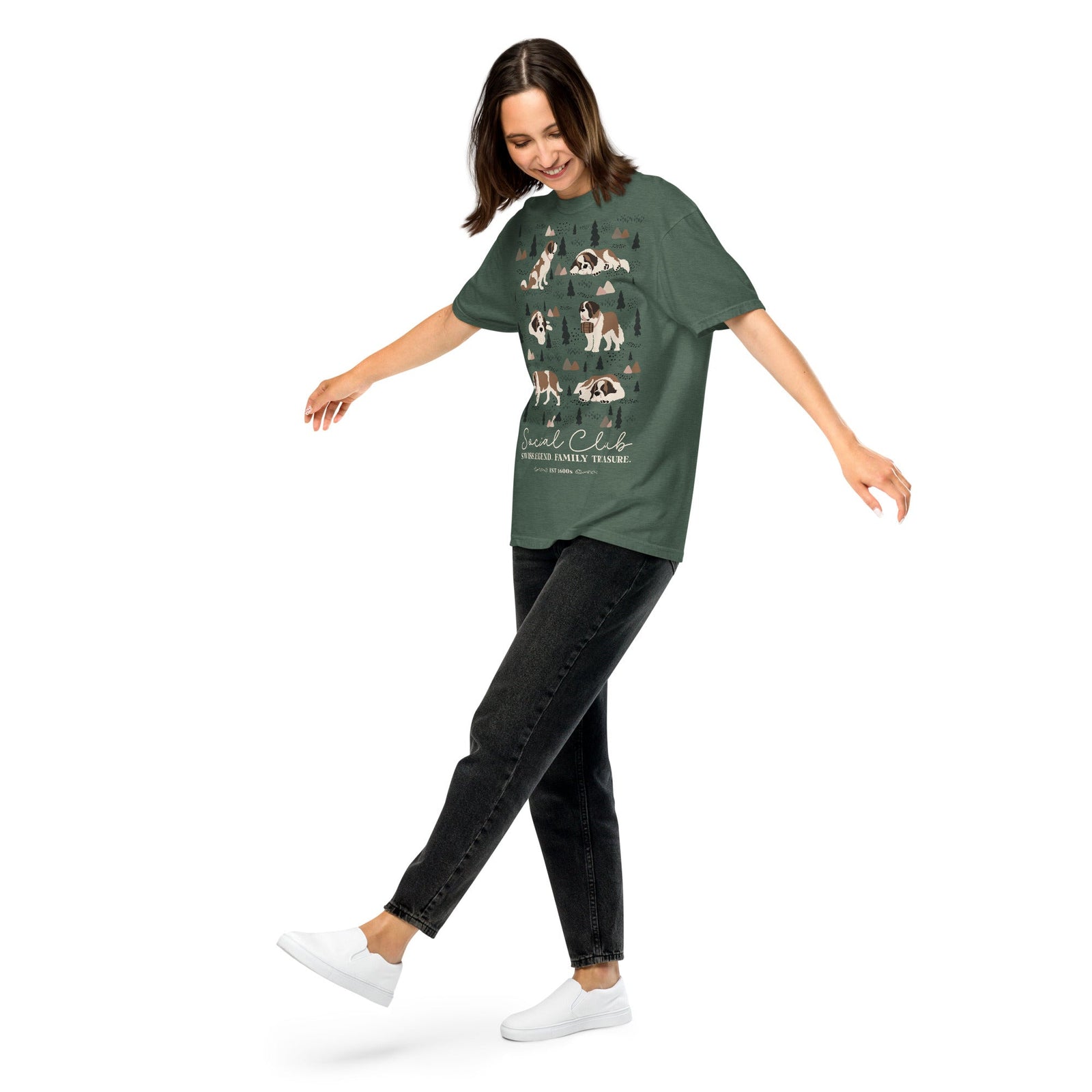 Saint Bernard Social Club T-shirt - Darks - Lucy + Norman
