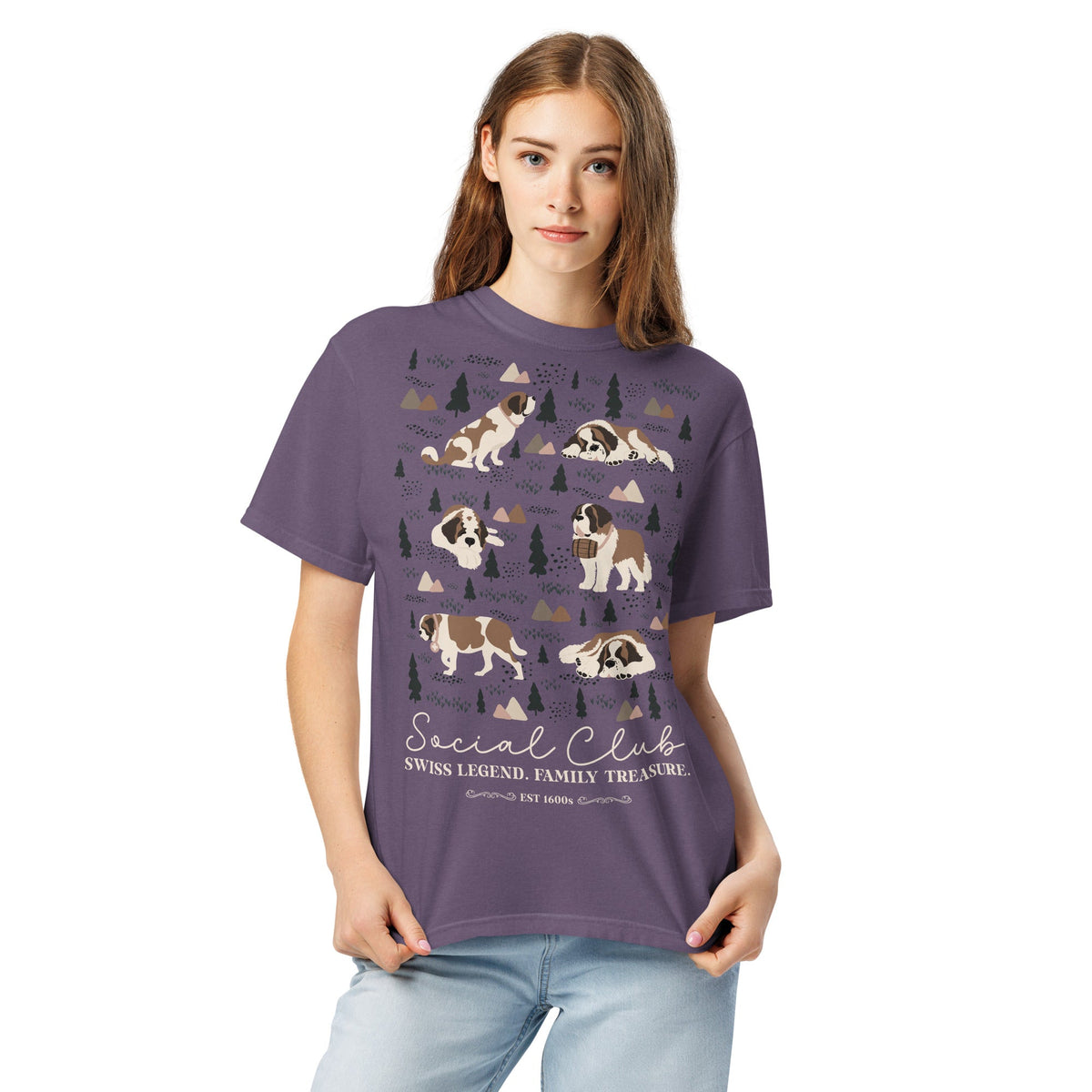 Saint Bernard Social Club T-shirt - Darks - Lucy + Norman