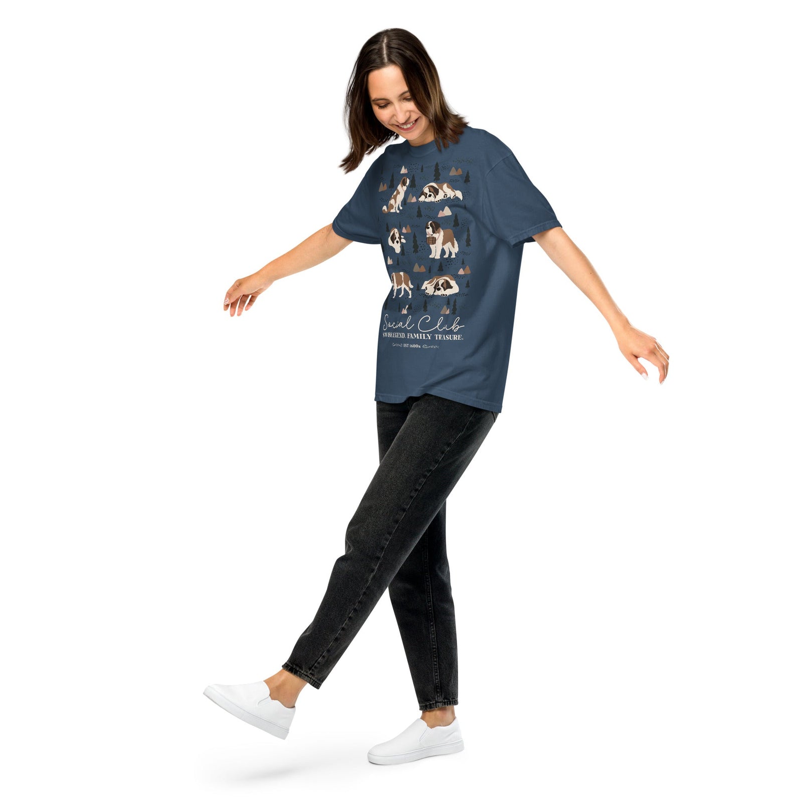 Saint Bernard Social Club T-shirt - Darks - Lucy + Norman