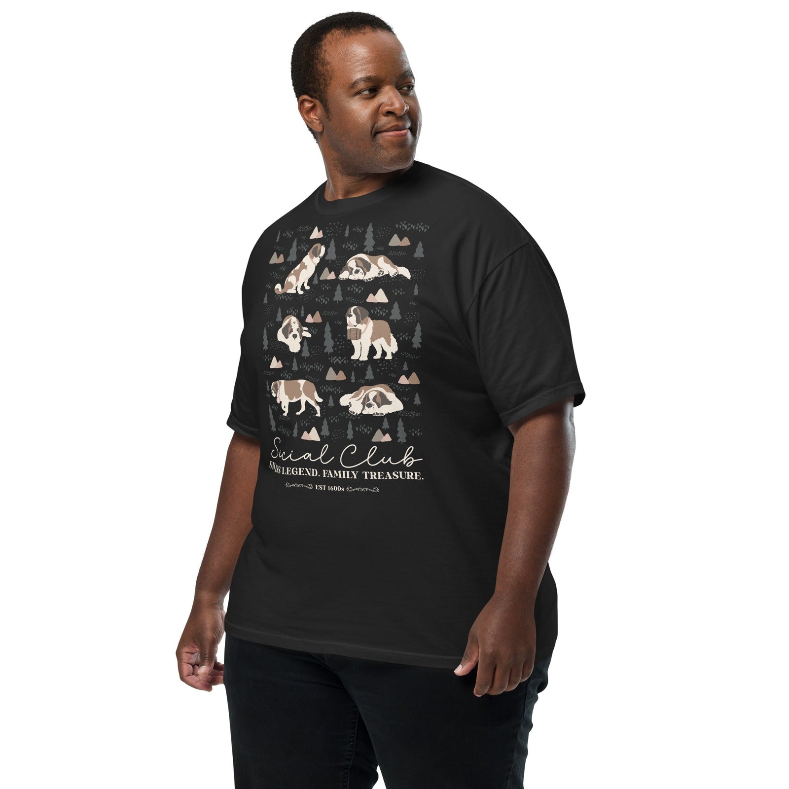 Saint Bernard Social Club T-shirt - Darks - Lucy + Norman