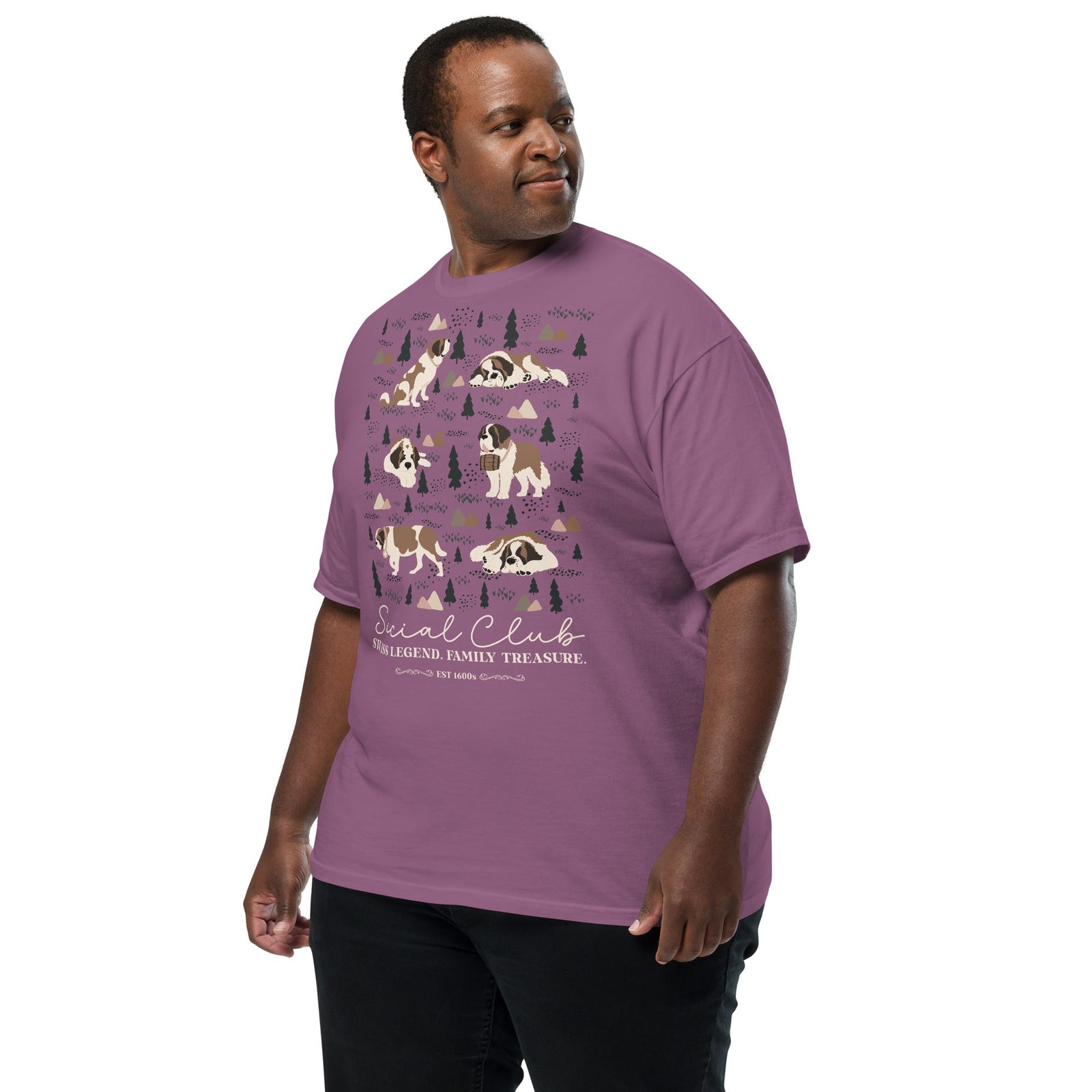 Saint Bernard Social Club T-shirt - Darks - Lucy + Norman