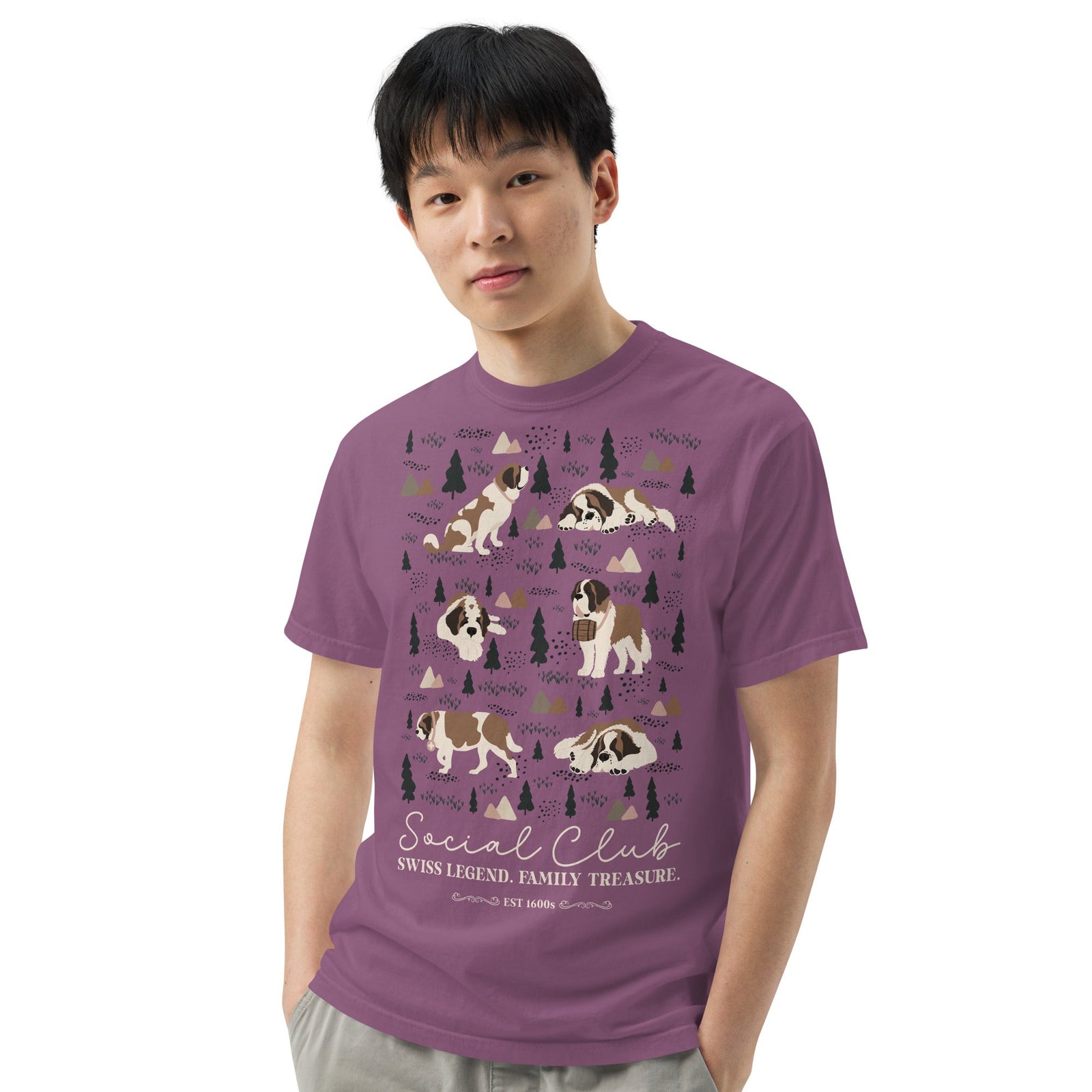 Saint Bernard Social Club T-shirt - Darks - Lucy + Norman