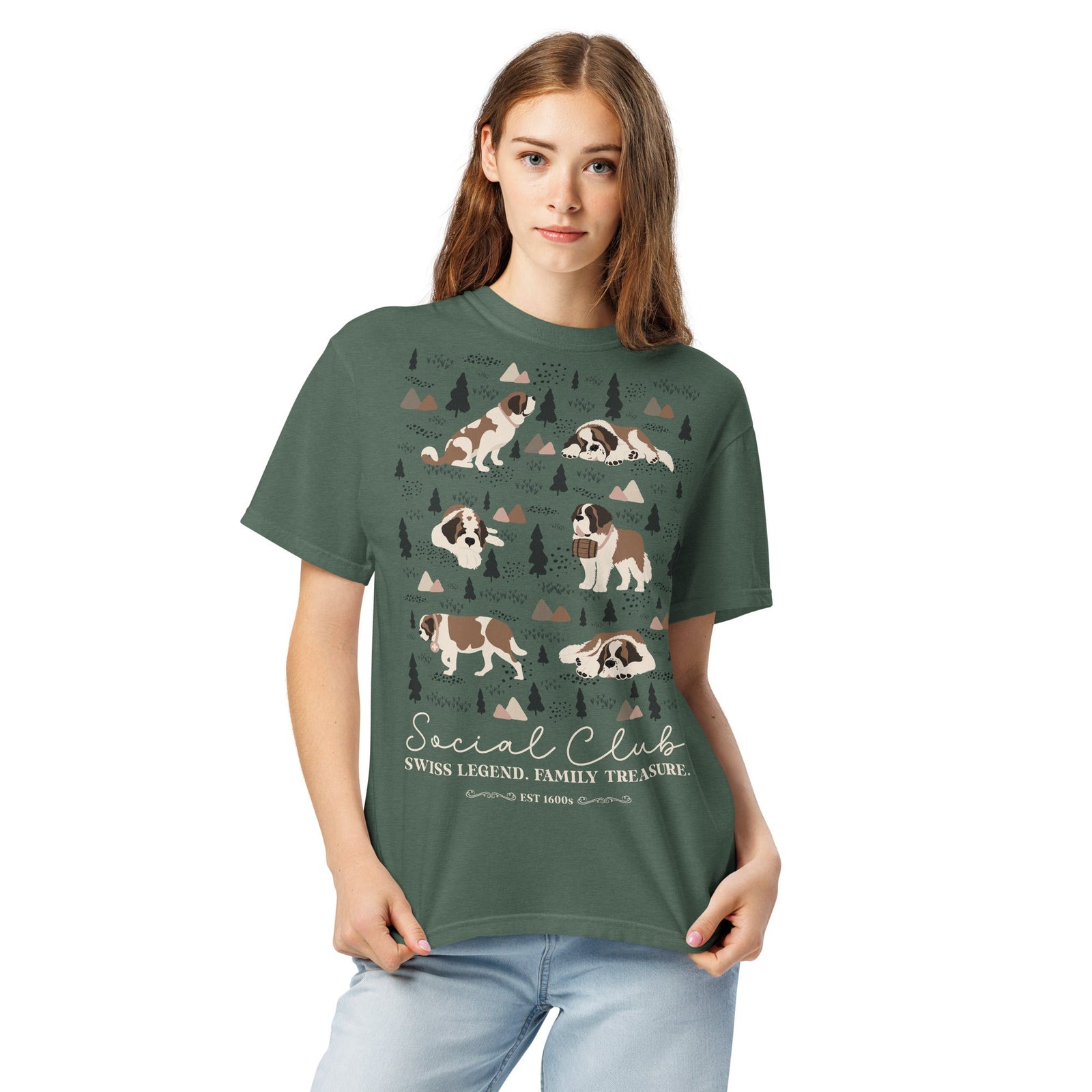 Saint Bernard Social Club T-shirt - Darks - Lucy + Norman