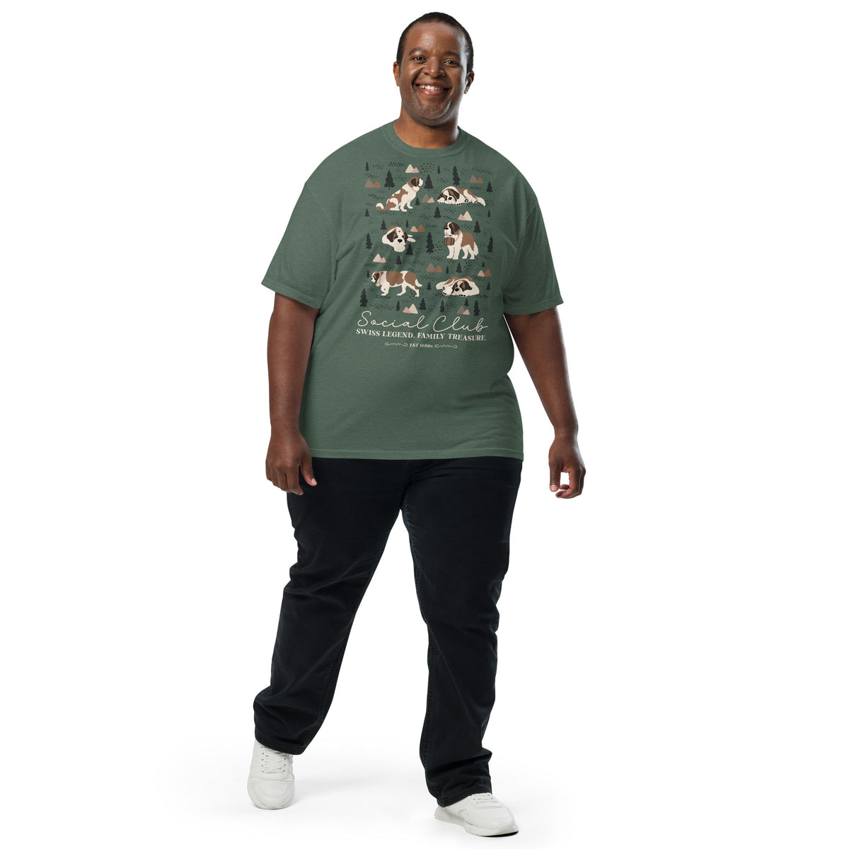 Saint Bernard Social Club T-shirt - Darks - Lucy + Norman