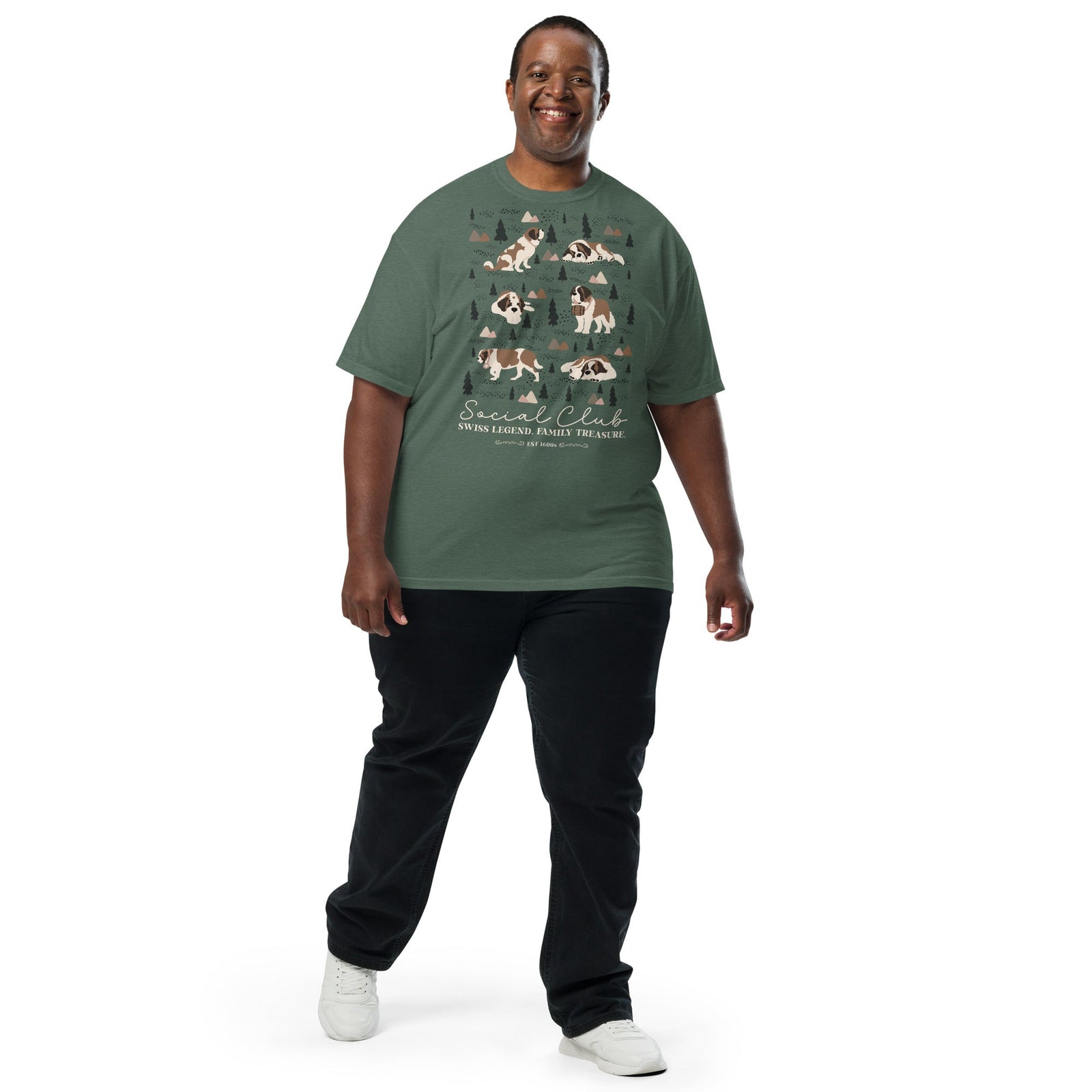 Saint Bernard Social Club T-shirt - Darks - Lucy + Norman