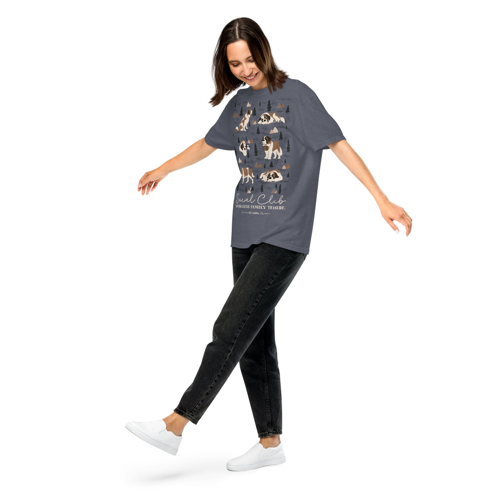 Saint Bernard Social Club T-shirt - Darks - Lucy + Norman