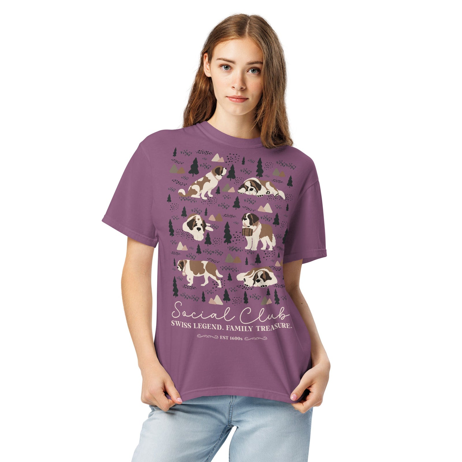 Saint Bernard Social Club T-shirt - Darks - Lucy + Norman