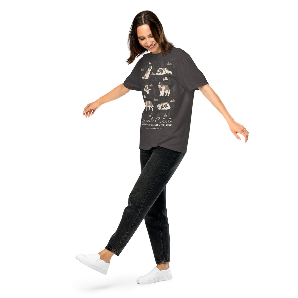 Saint Bernard Social Club T-shirt - Darks - Lucy + Norman
