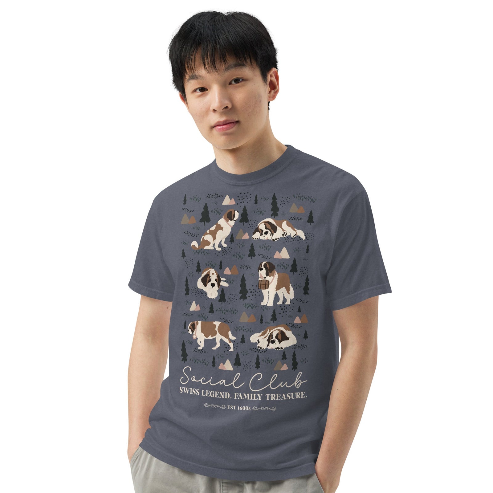Saint Bernard Social Club T-shirt - Darks - Lucy + Norman