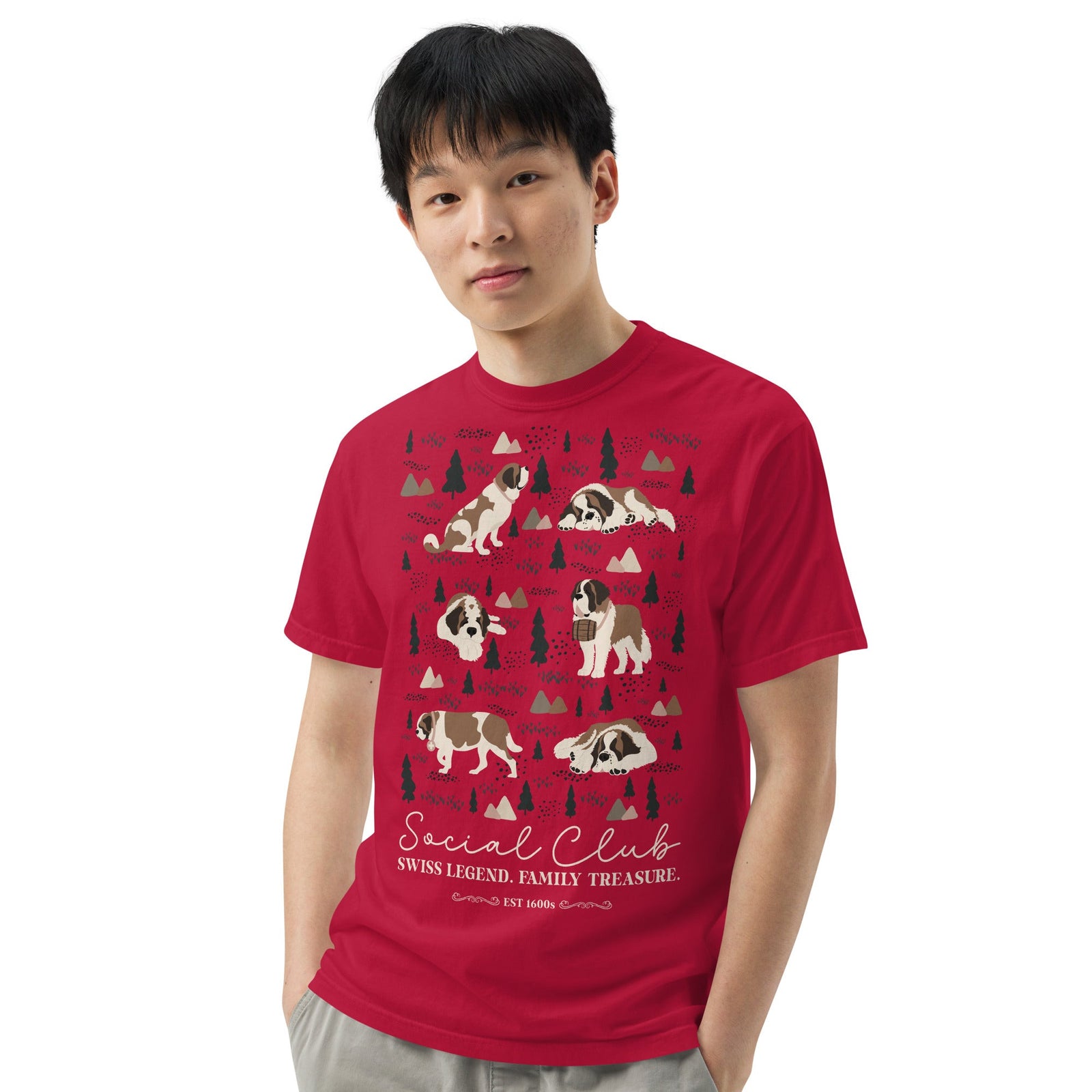 Saint Bernard Social Club T-shirt - Darks - Lucy + Norman