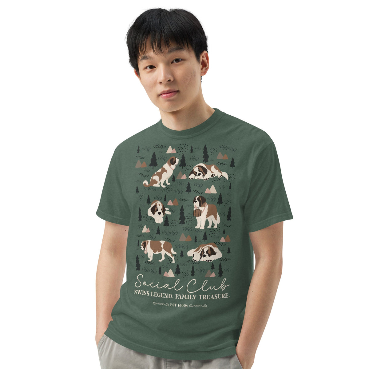 Saint Bernard Social Club T-shirt - Darks - Lucy + Norman