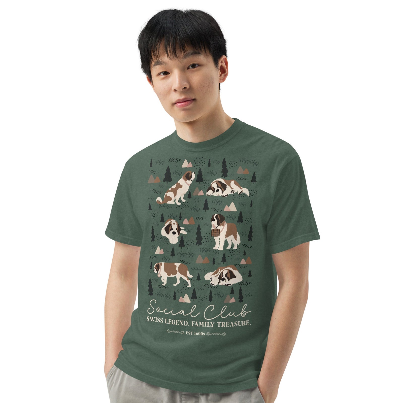 Saint Bernard Social Club T-shirt - Darks - Lucy + Norman