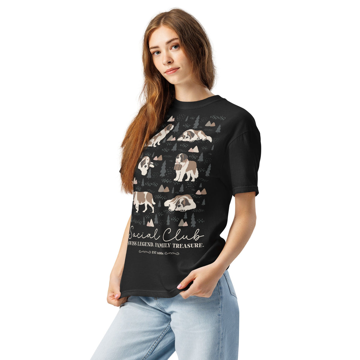 Saint Bernard Social Club T-shirt - Darks - Lucy + Norman