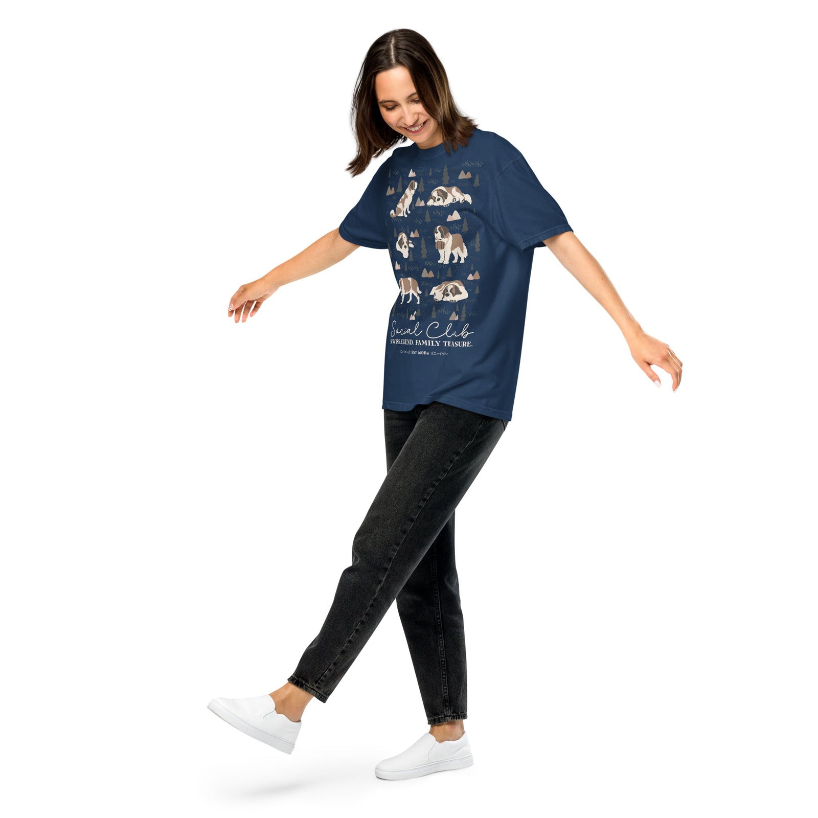 Saint Bernard Social Club T-shirt - Darks - Lucy + Norman