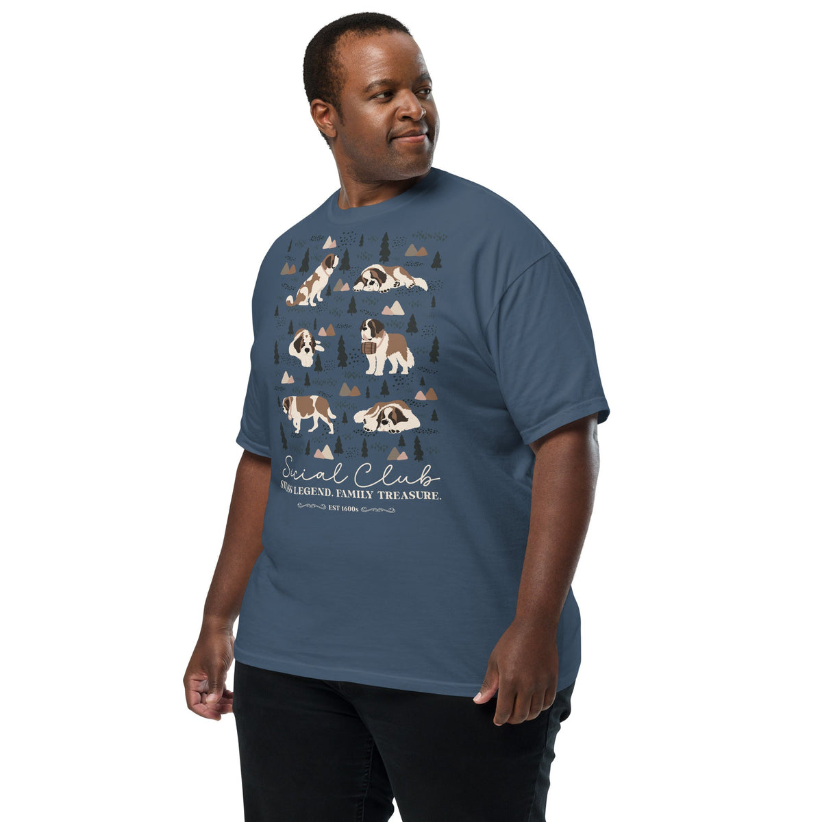 Saint Bernard Social Club T-shirt - Darks - Lucy + Norman