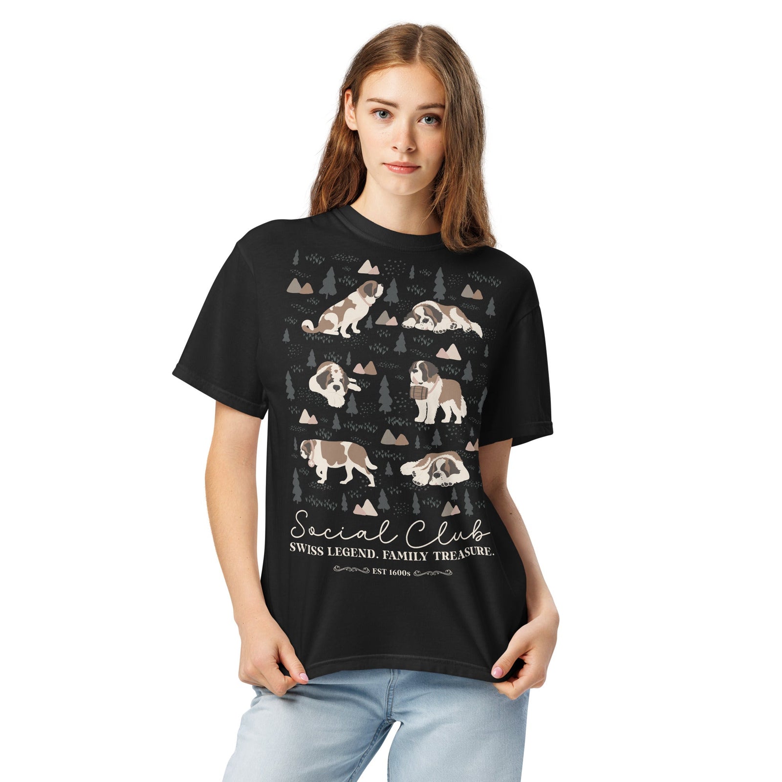 Saint Bernard Social Club T-shirt - Darks - Lucy + Norman