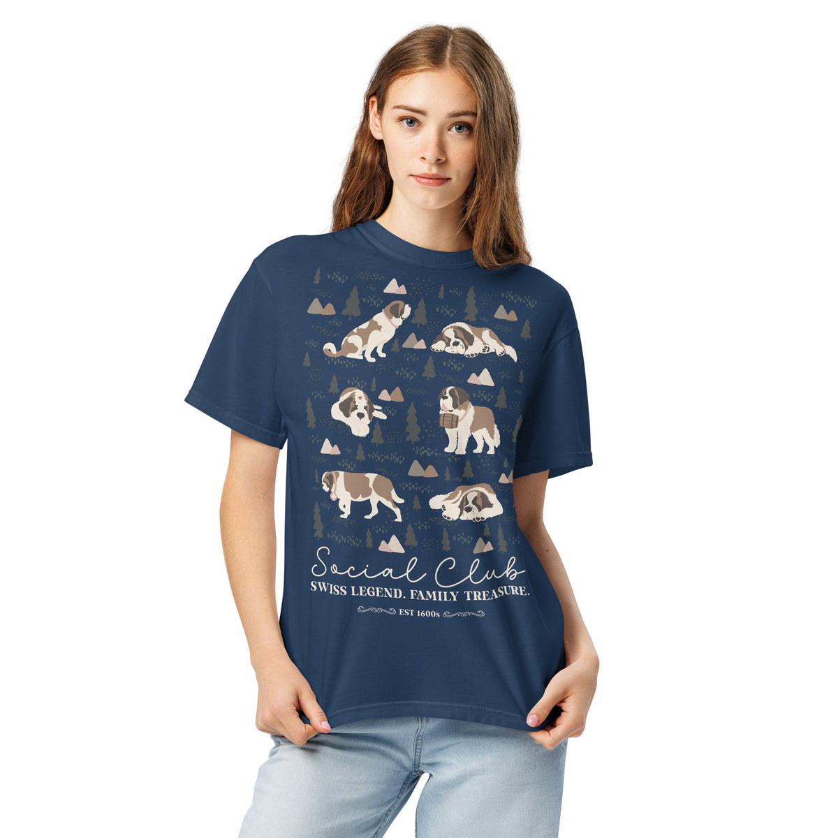 Saint Bernard Social Club T-shirt - Darks - Lucy + Norman