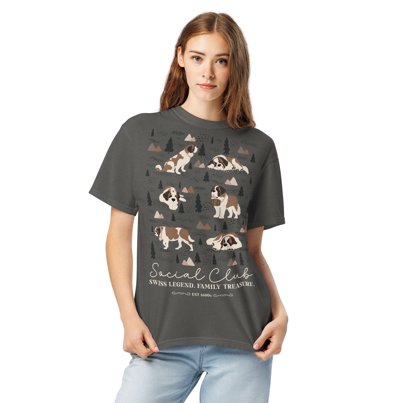 Saint Bernard Social Club T-shirt - Darks - Lucy + Norman