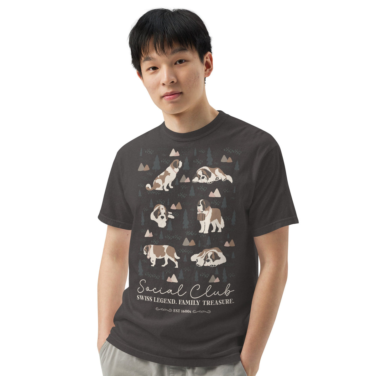 Saint Bernard Social Club T-shirt - Darks - Lucy + Norman