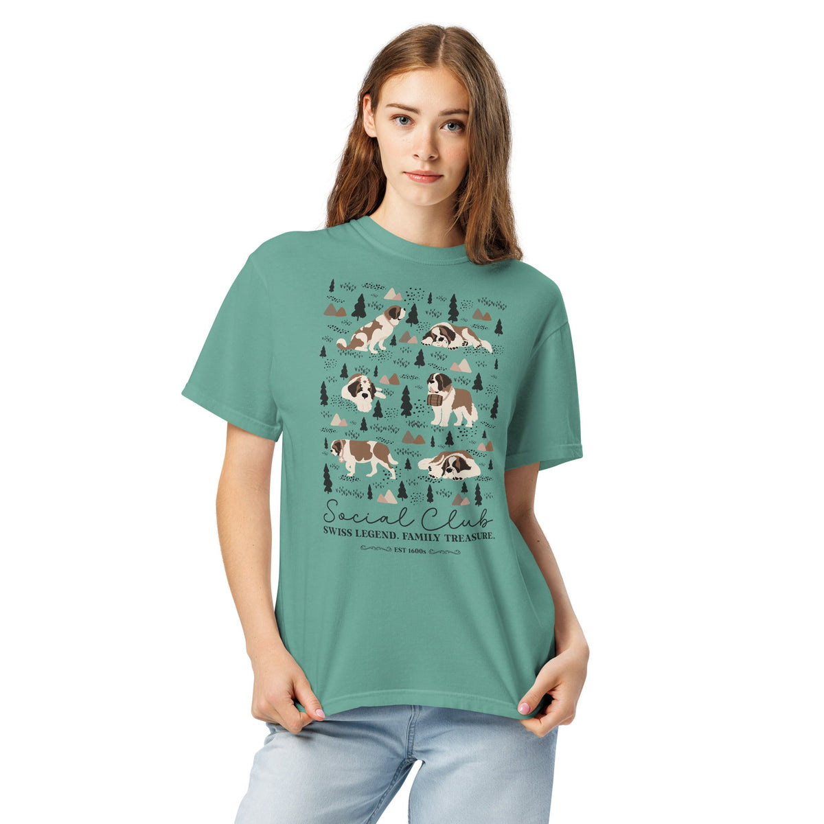 Saint Bernard Social Club T-Shirt - Lights - Lucy + Norman