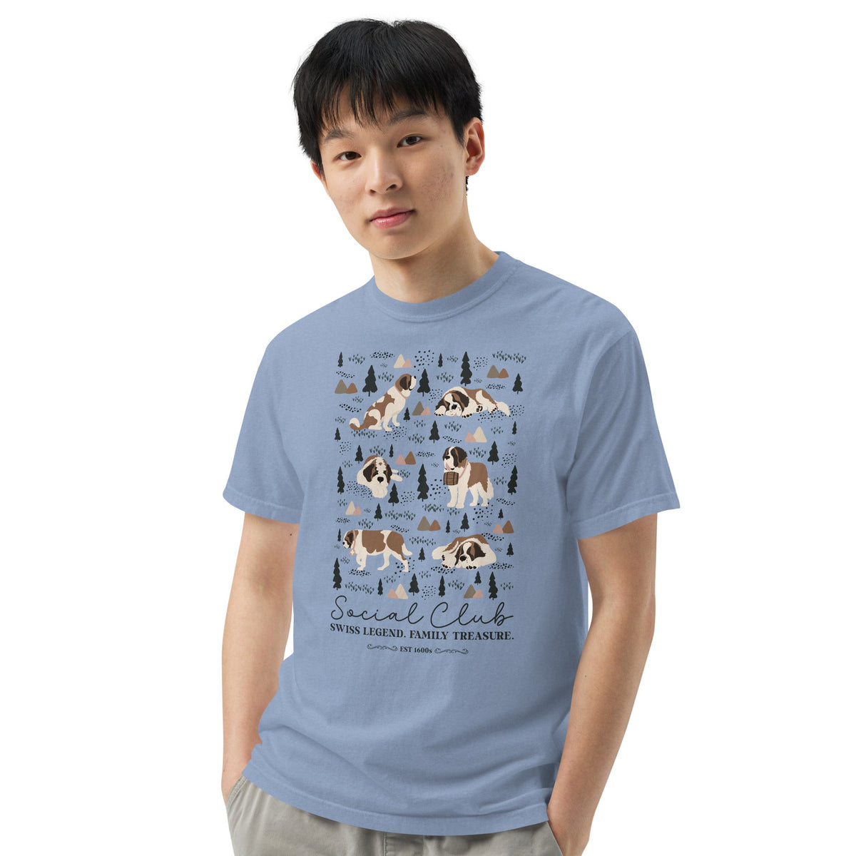 Saint Bernard Social Club T-Shirt - Lights - Lucy + Norman