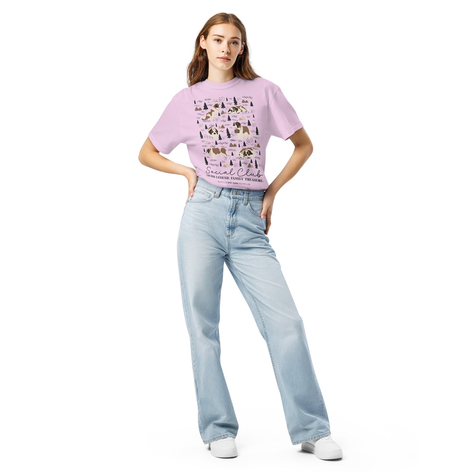 Saint Bernard Social Club T-Shirt - Lights - Lucy + Norman