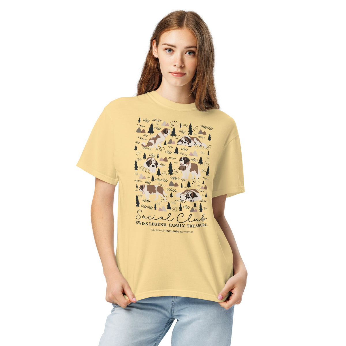 Saint Bernard Social Club T-Shirt - Lights - Lucy + Norman