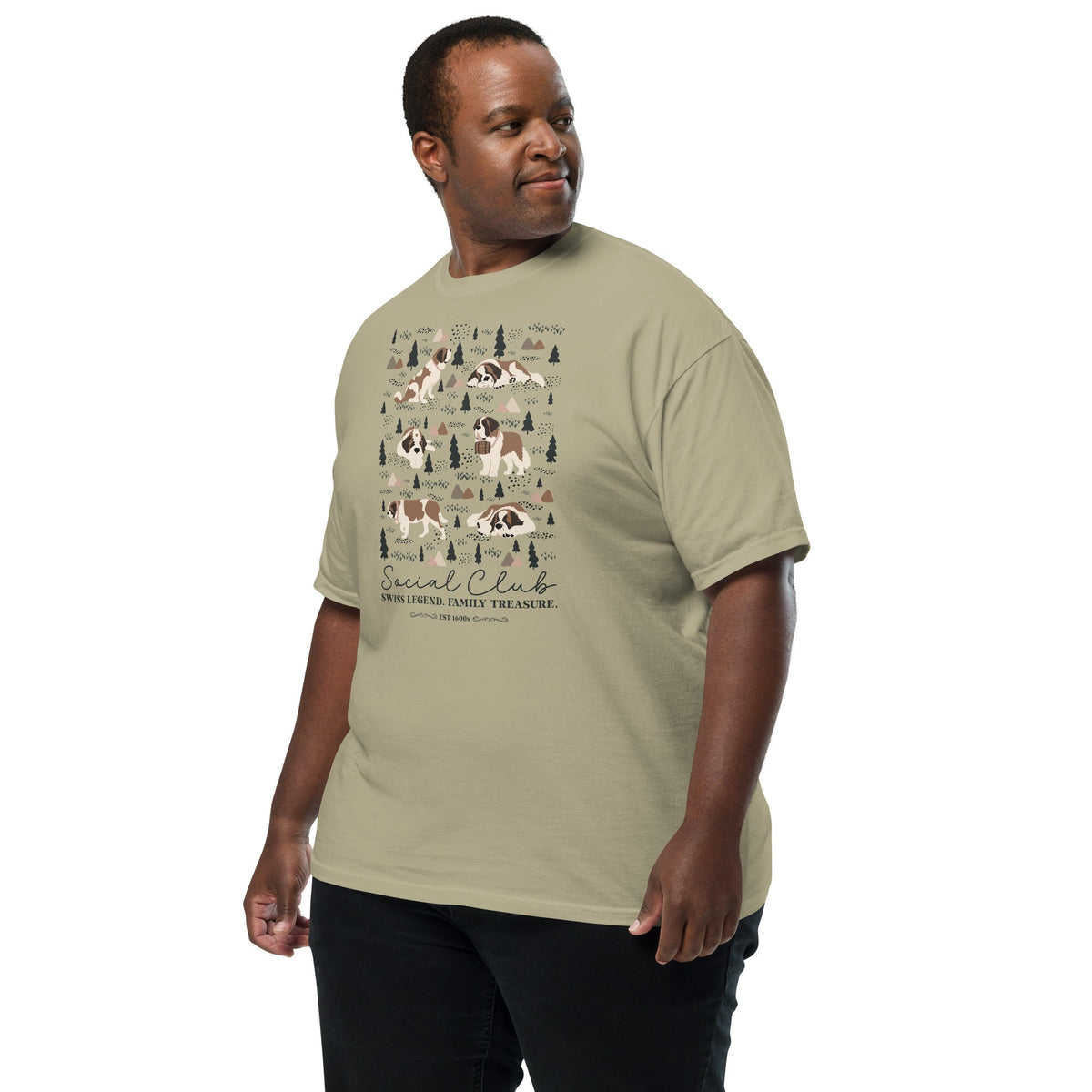 Saint Bernard Social Club T-Shirt - Lights - Lucy + Norman