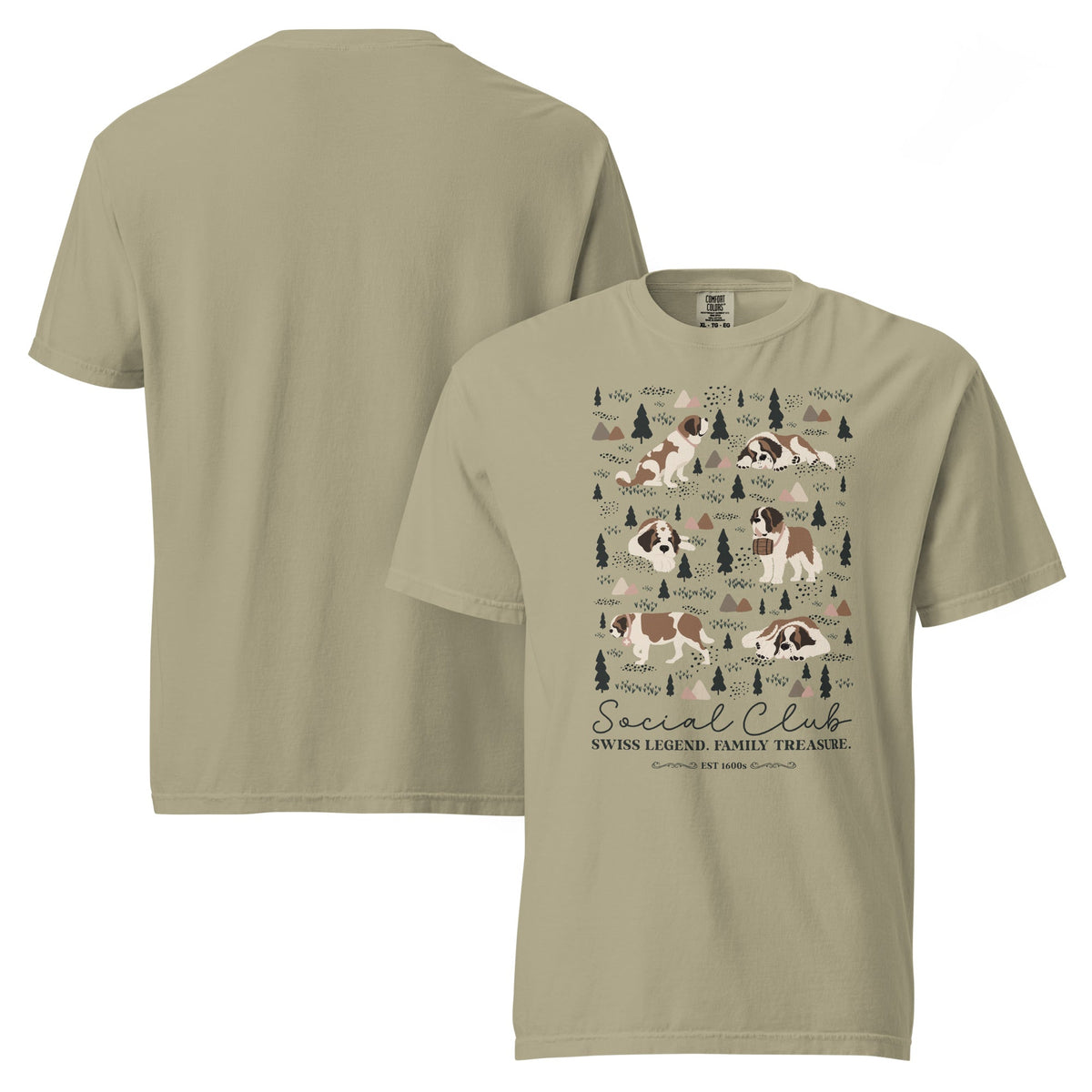 Saint Bernard Social Club T-Shirt - Lights - Lucy + Norman