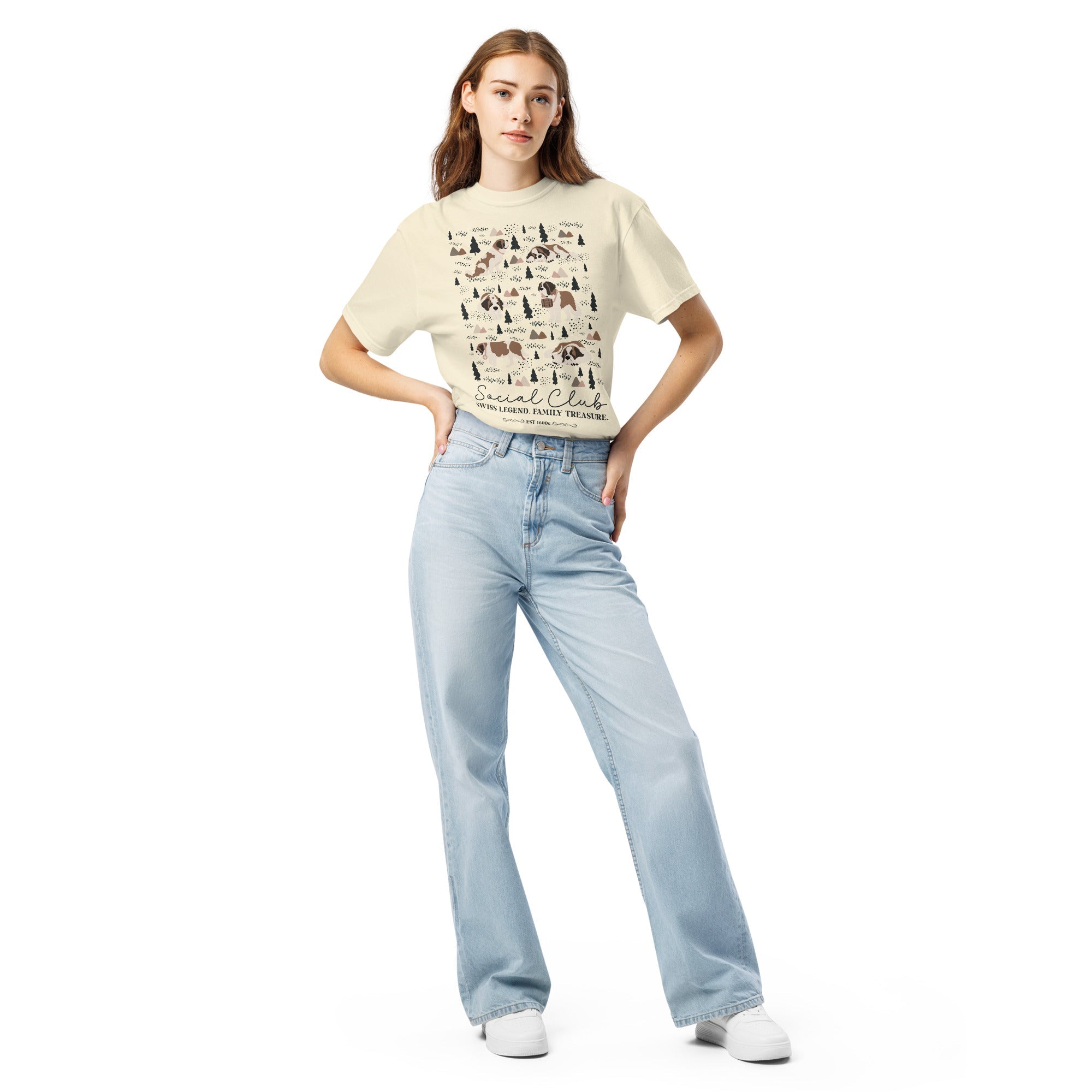 Saint Bernard Social Club T-Shirt - Lights - Lucy + Norman