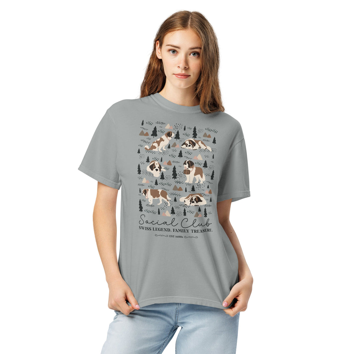 Saint Bernard Social Club T-Shirt - Lights - Lucy + Norman