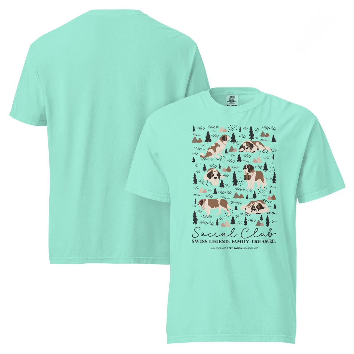 Saint Bernard Social Club T-Shirt - Lights - Lucy + Norman
